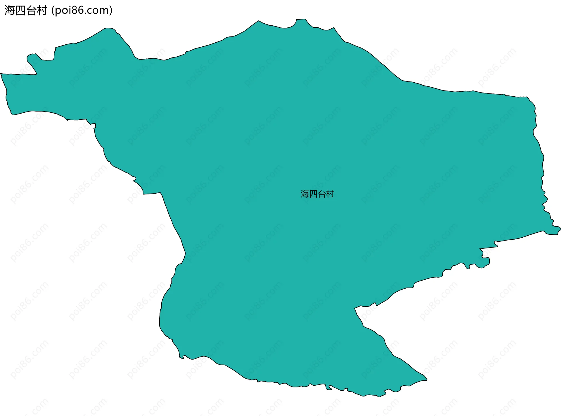 海四台村边界地图