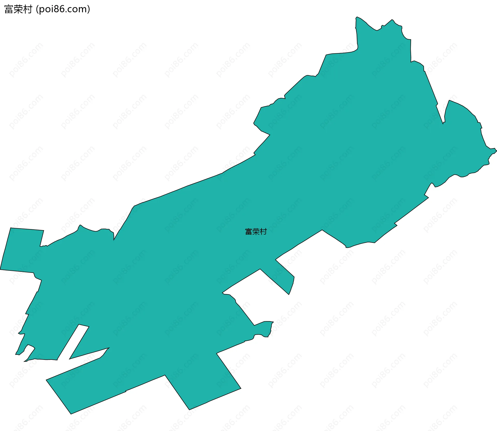 富荣村边界地图
