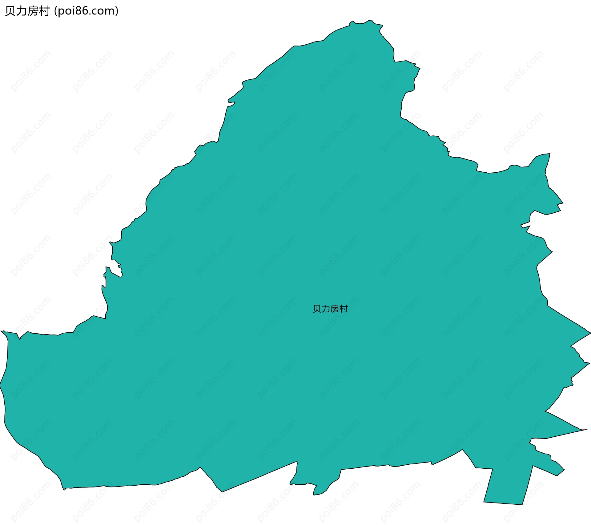 贝力房村边界地图