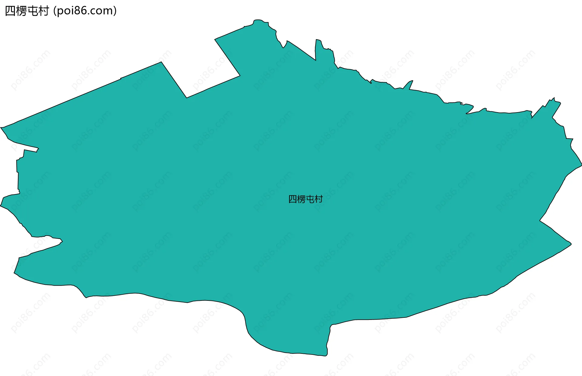 四楞屯村边界地图