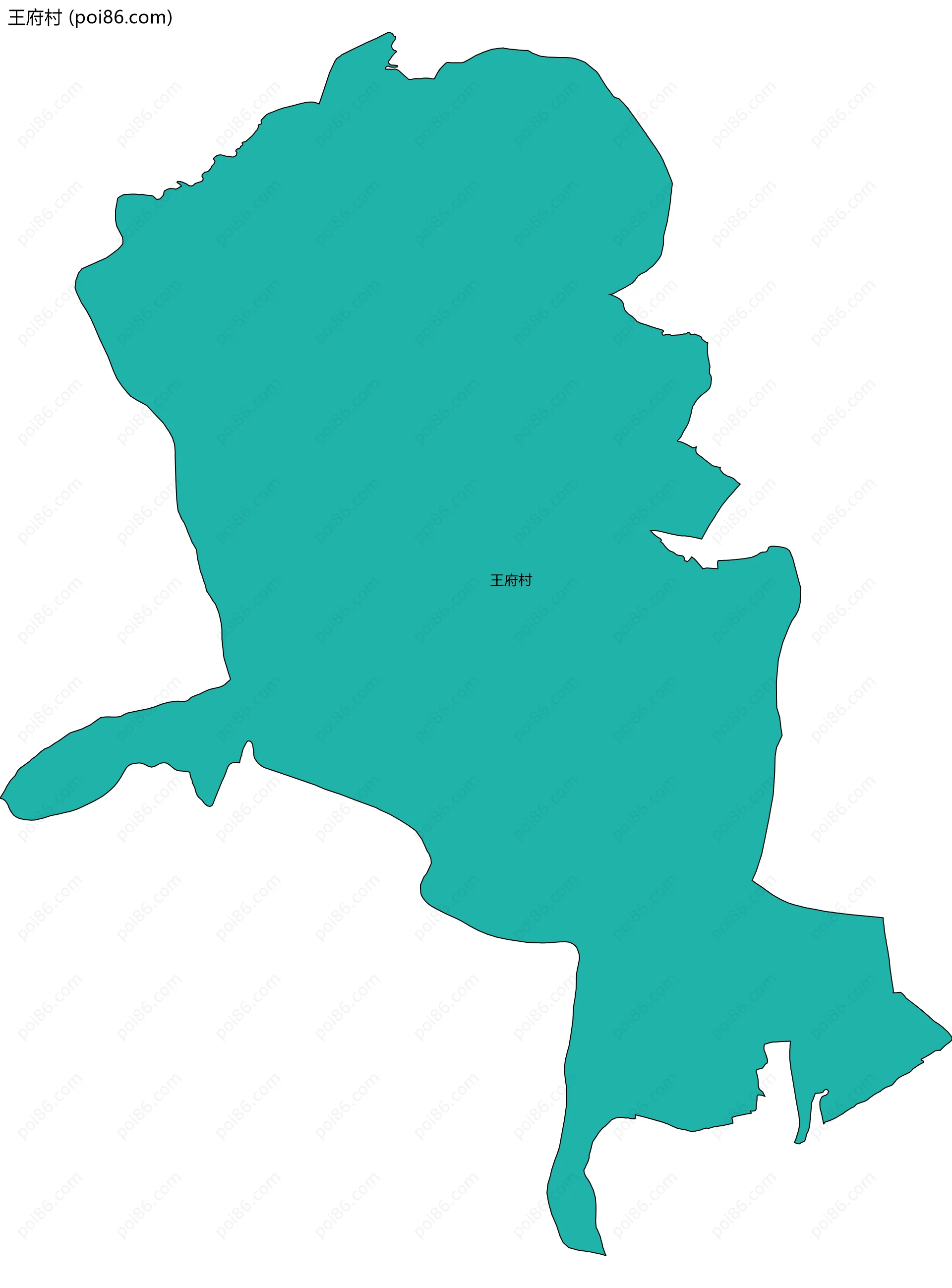 王府村边界地图