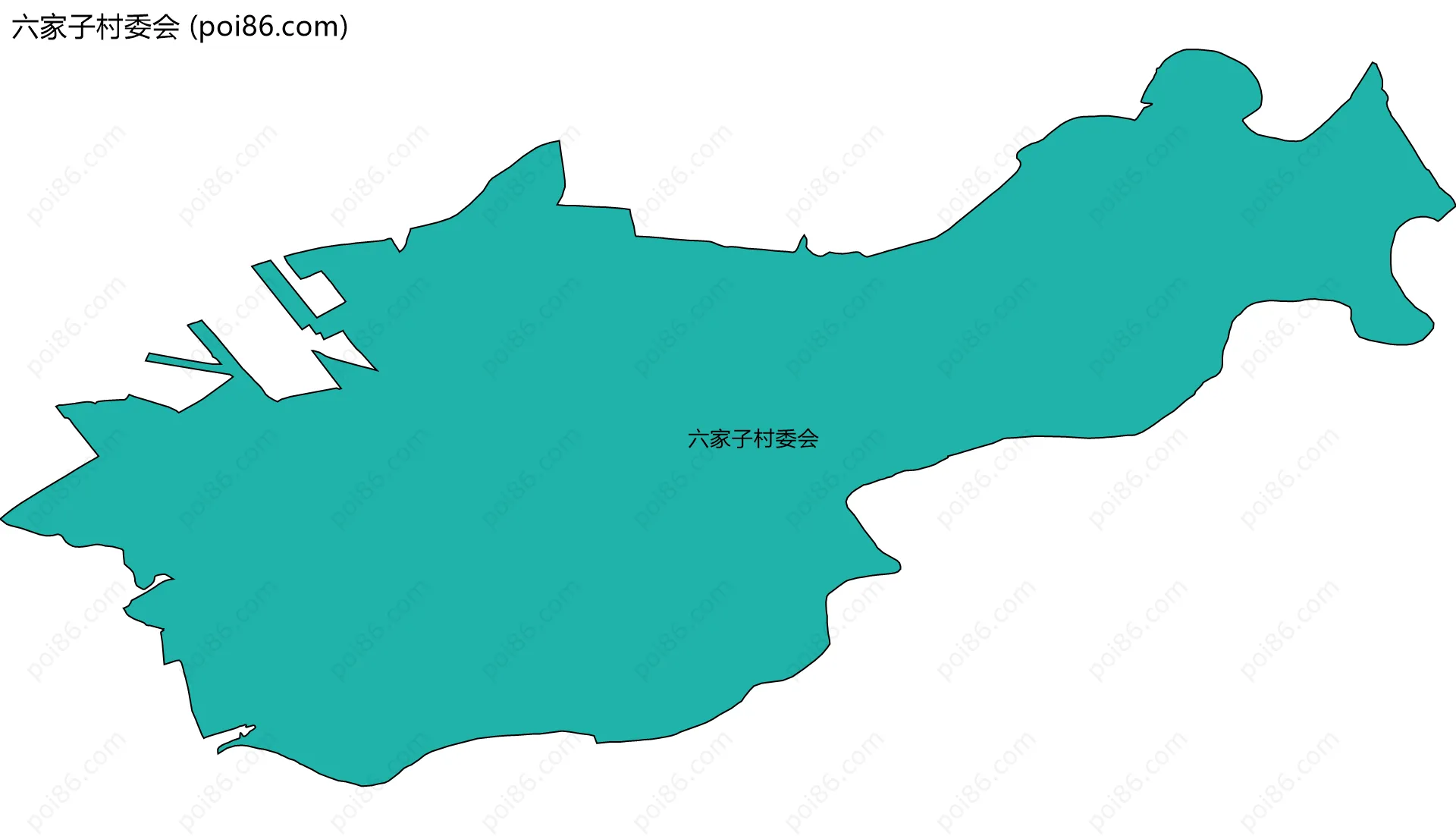 六家子村委会边界地图