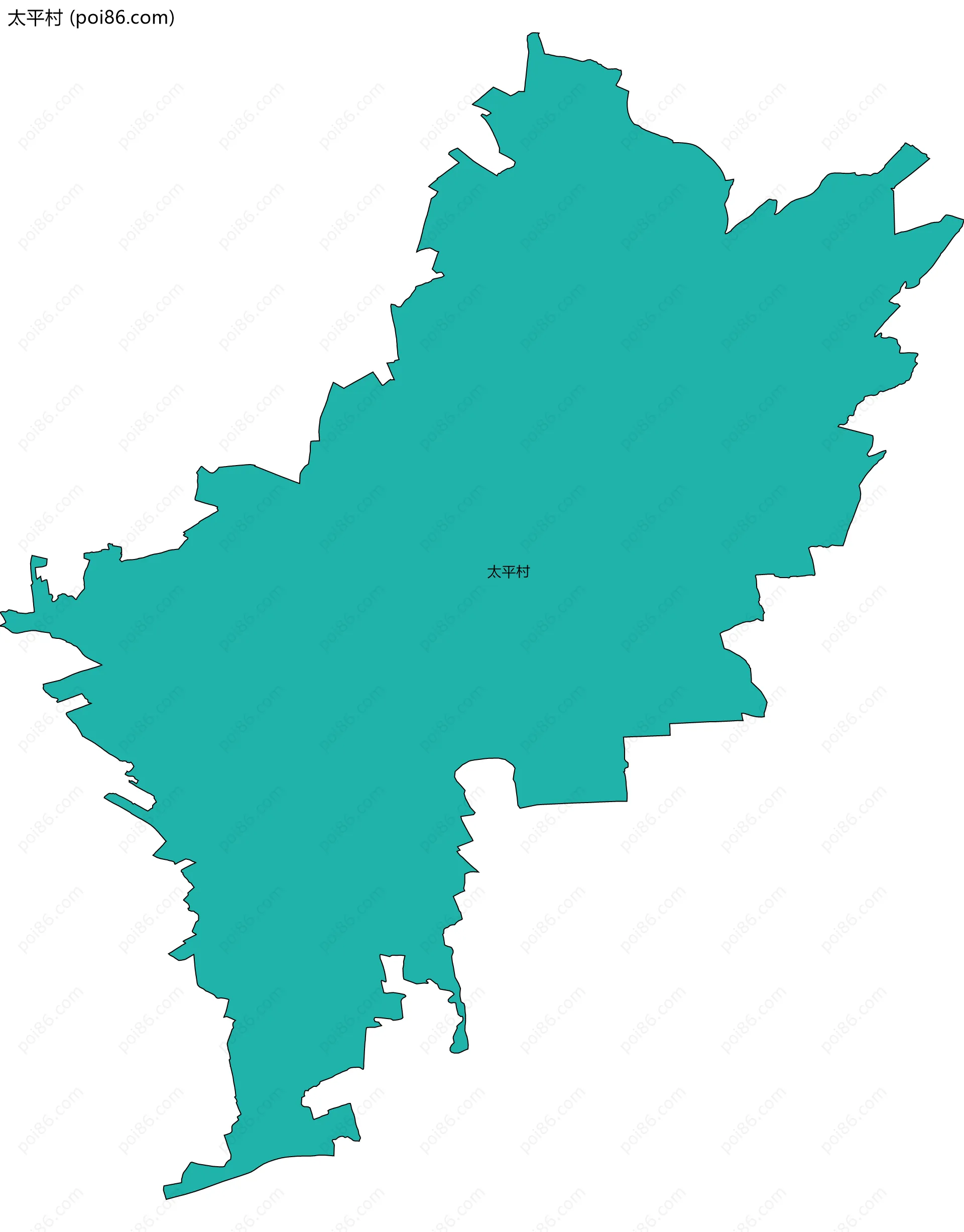 太平村边界地图