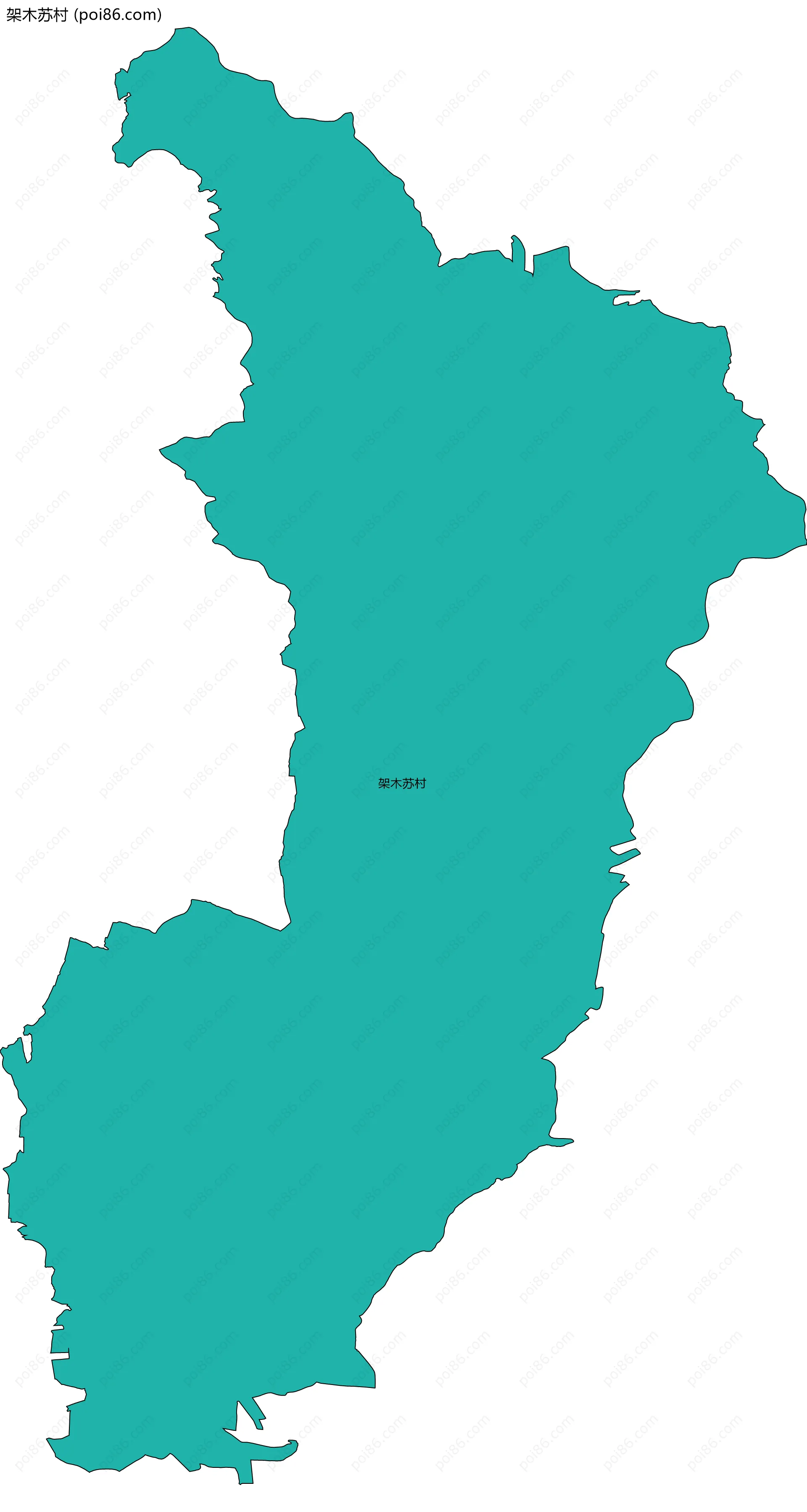 架木苏村边界地图