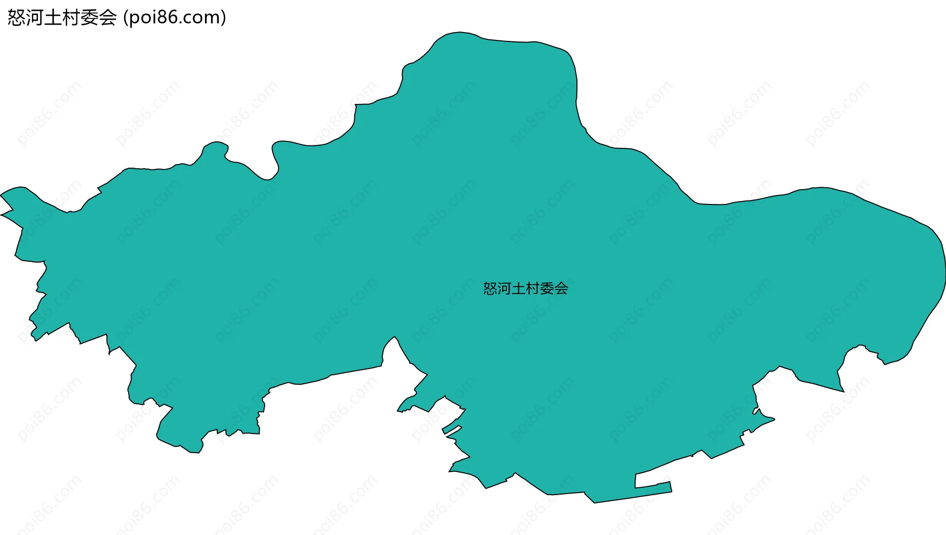 怒河土村委会边界地图