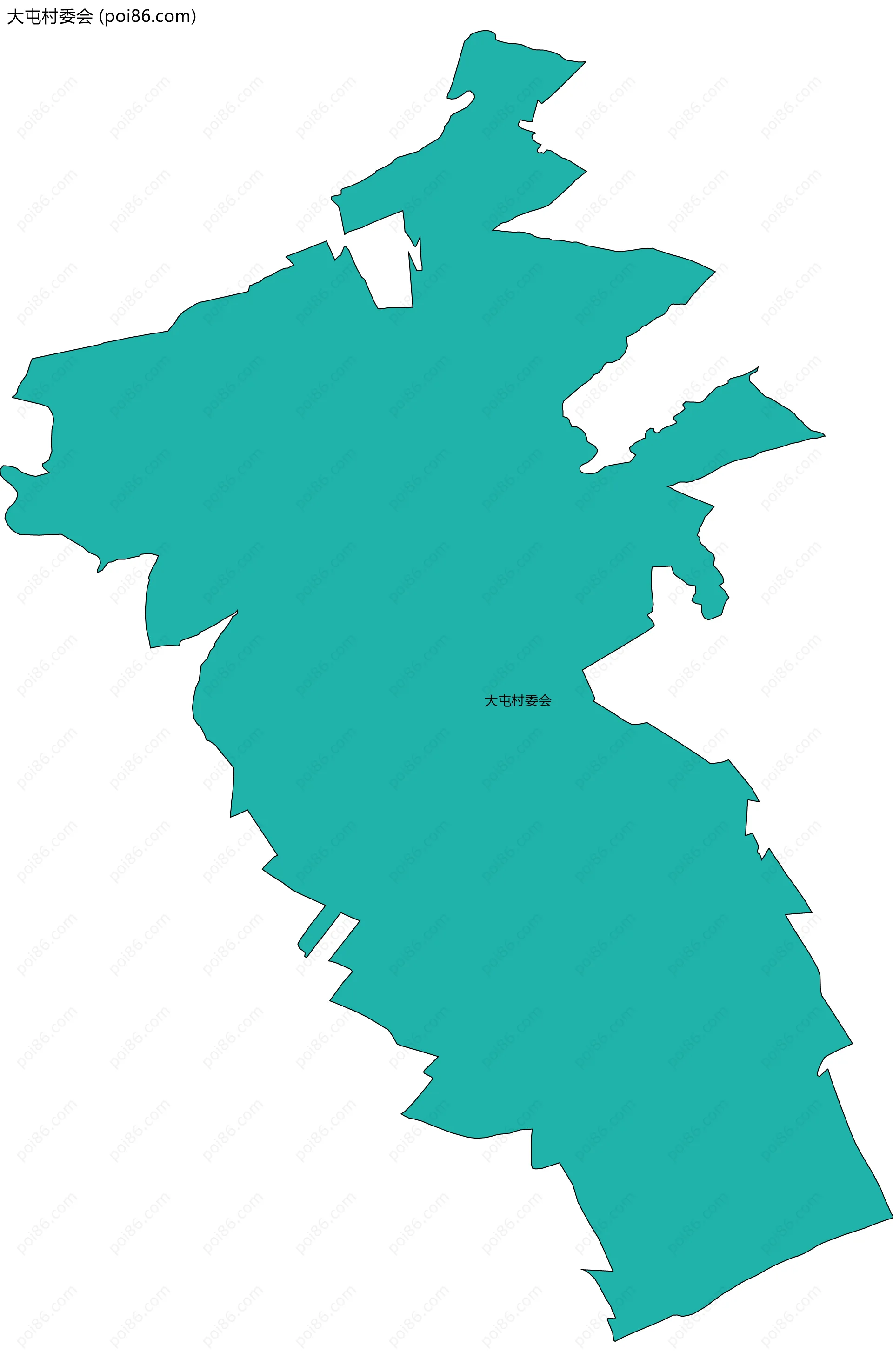 大屯村委会边界地图