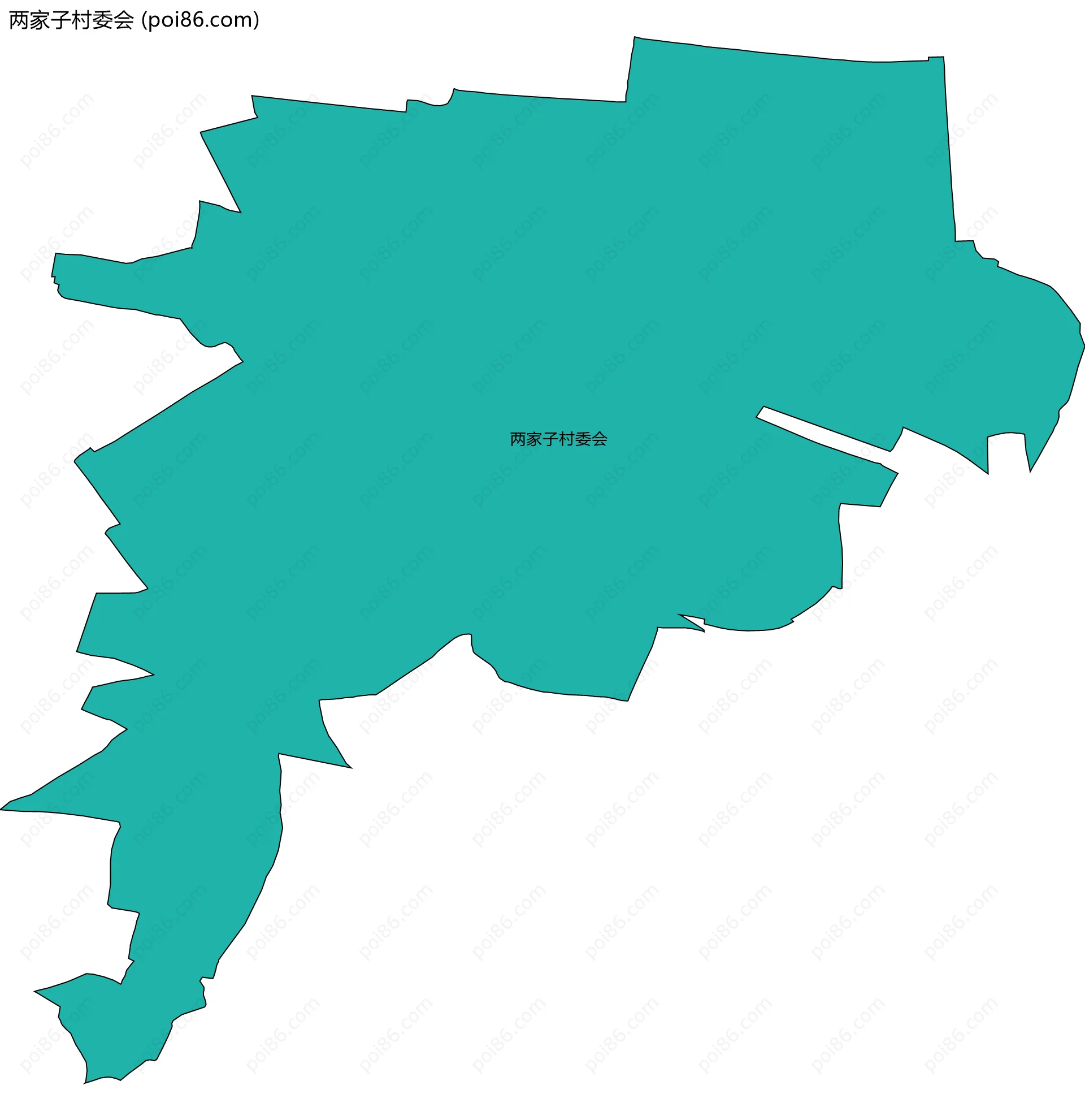 两家子村委会边界地图