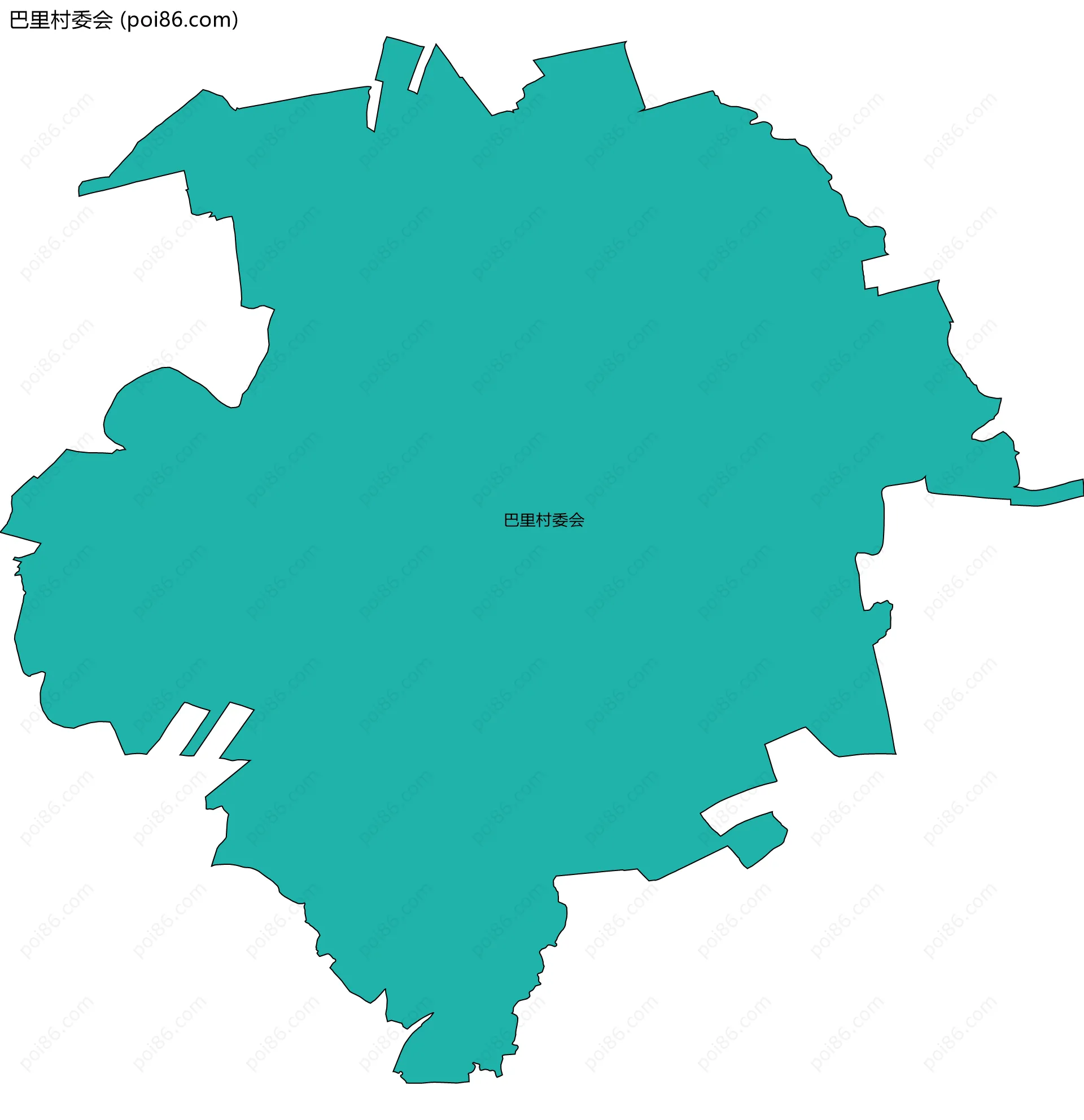 巴里村委会边界地图