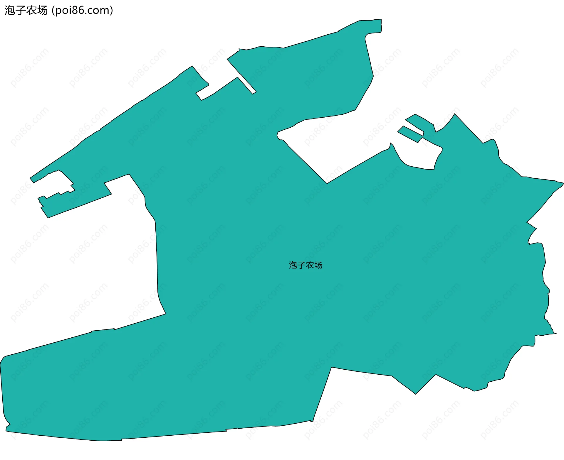 泡子农场边界地图