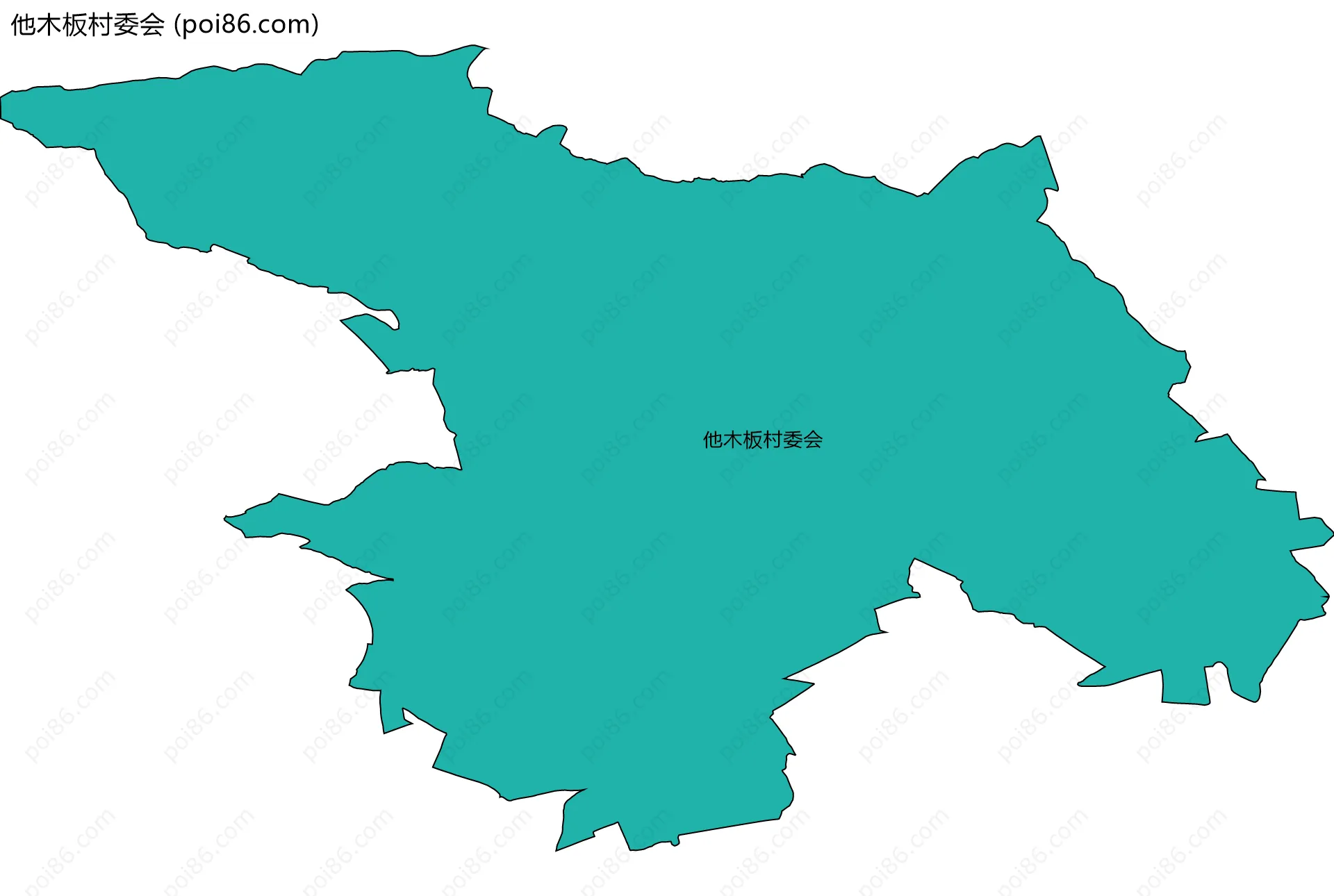 他木板村委会边界地图