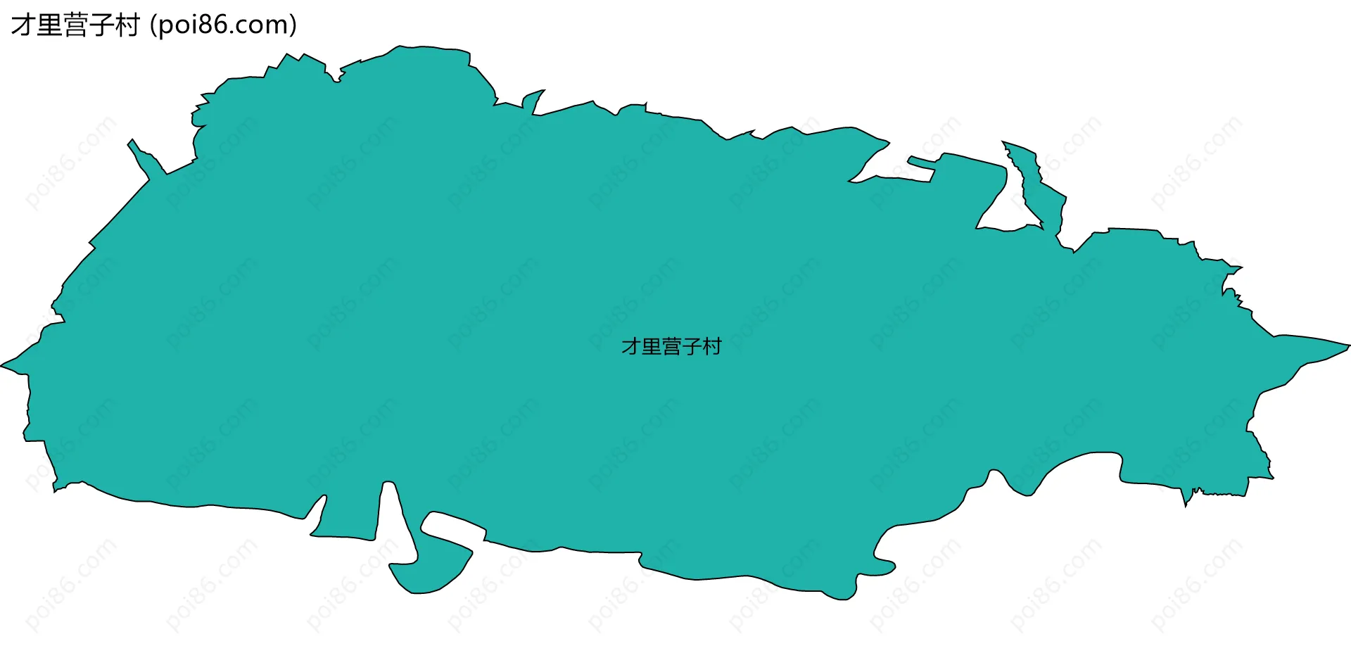 才里营子村边界地图