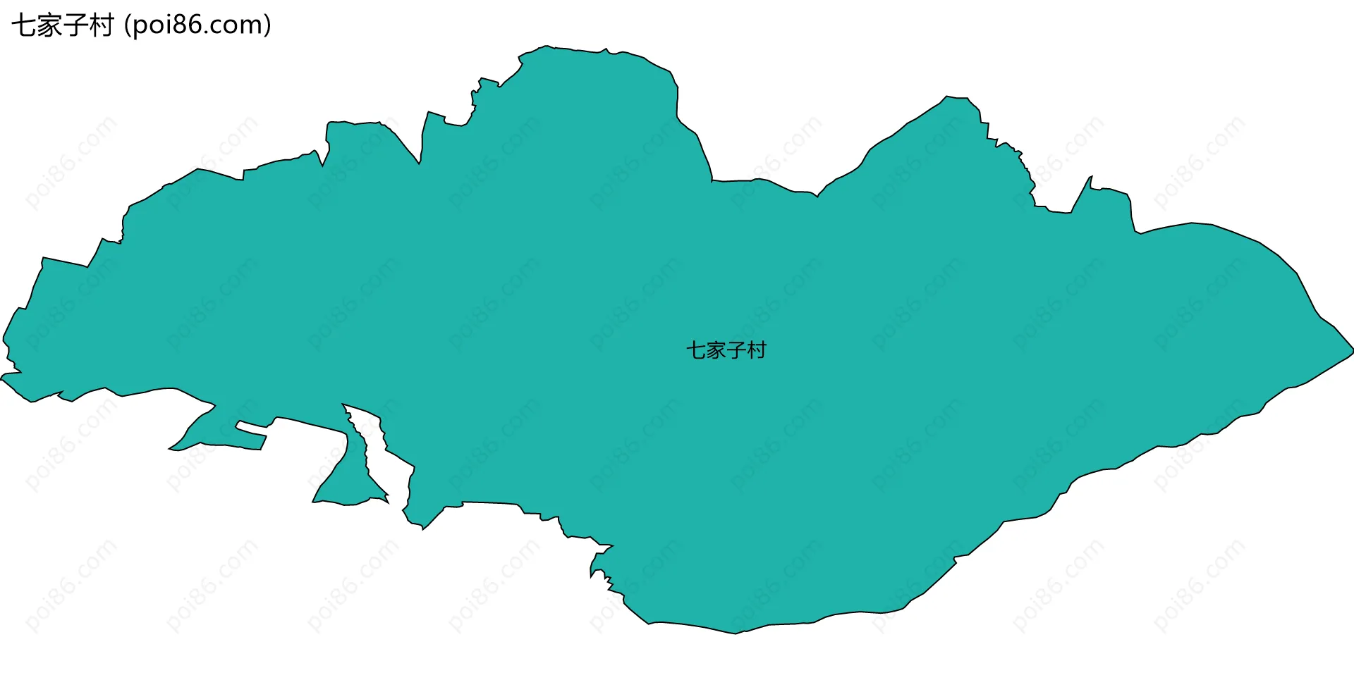 七家子村边界地图