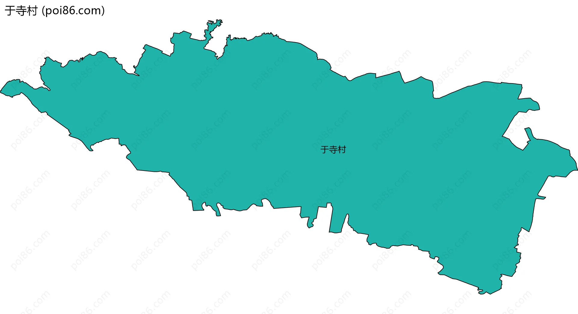 于寺村边界地图