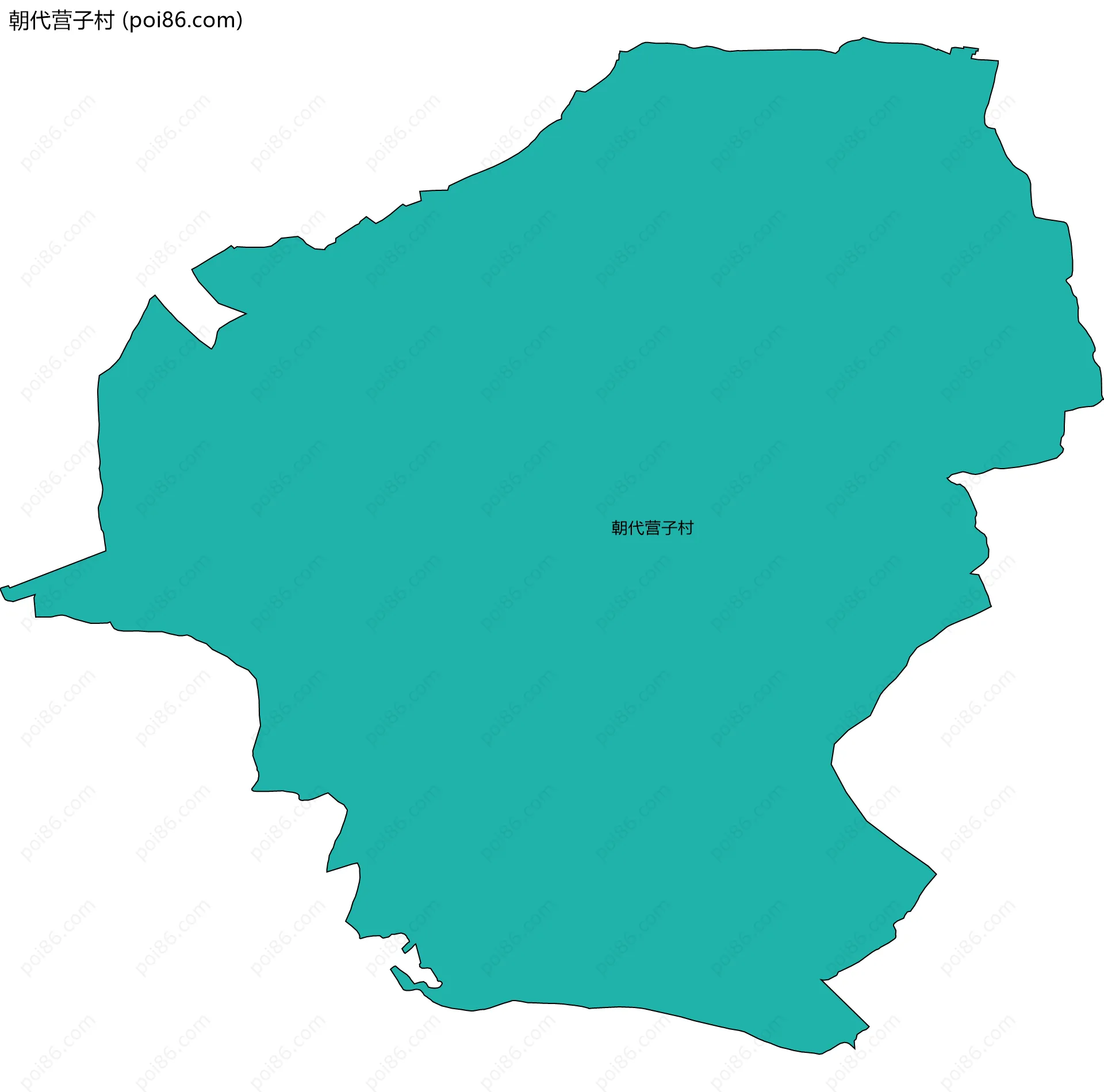 朝代营子村边界地图