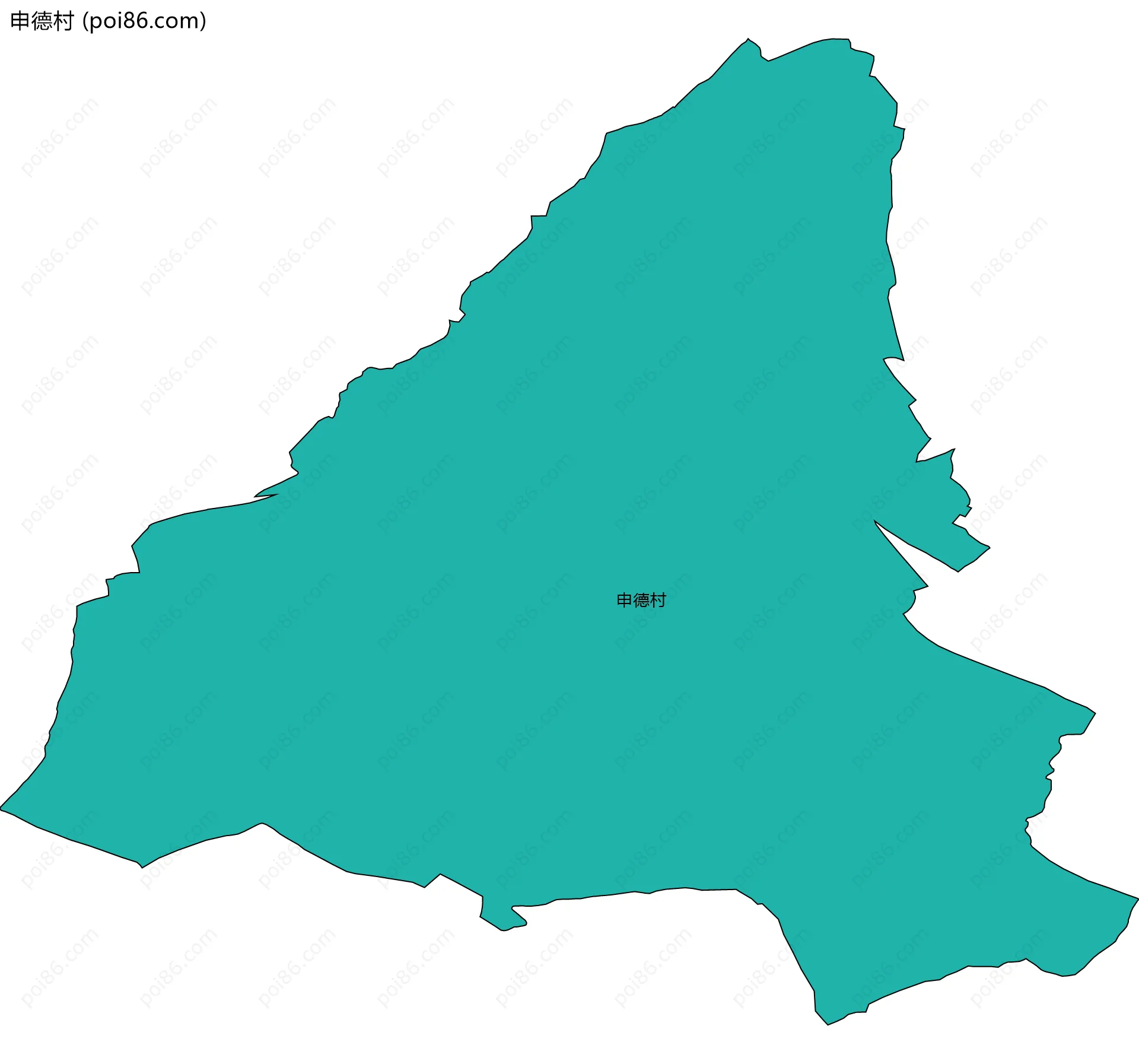 申德村边界地图