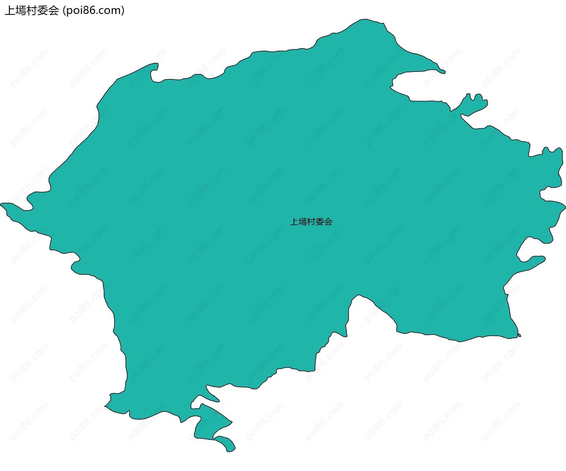 上墕村委会边界地图