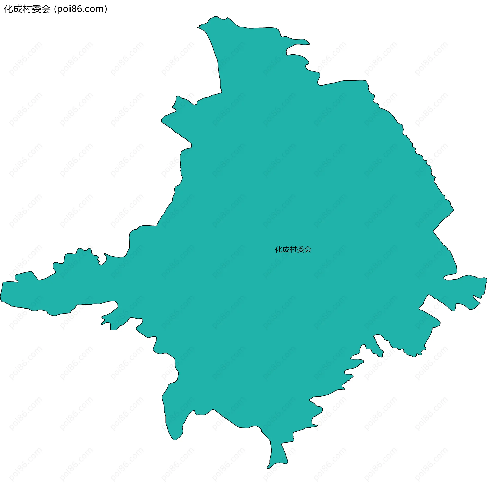 化成村委会边界地图