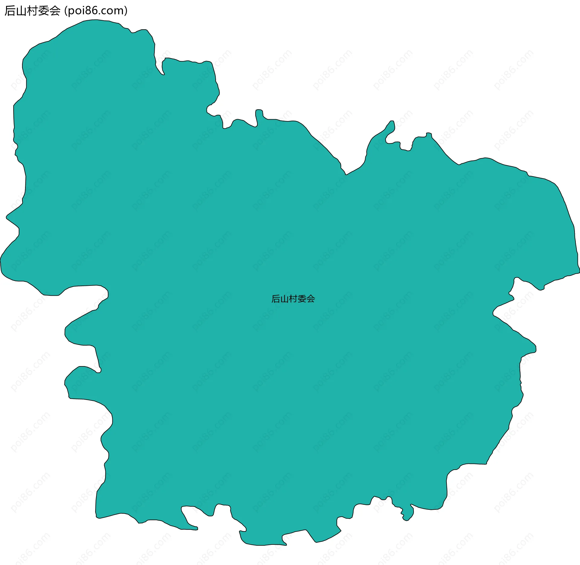 后山村委会边界地图