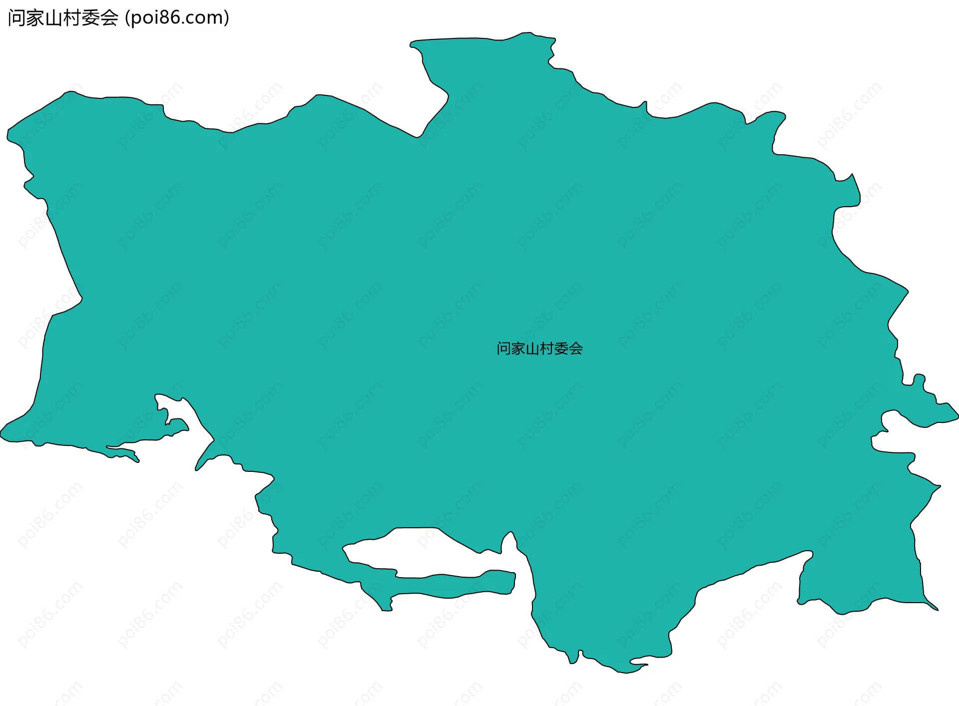 问家山村委会边界地图