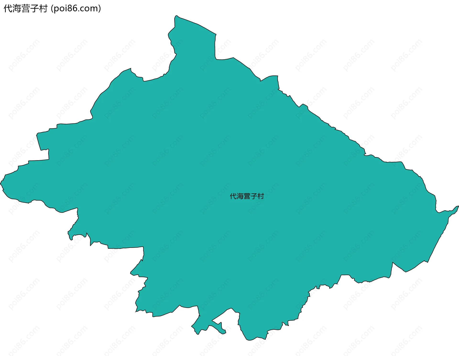 代海营子村边界地图