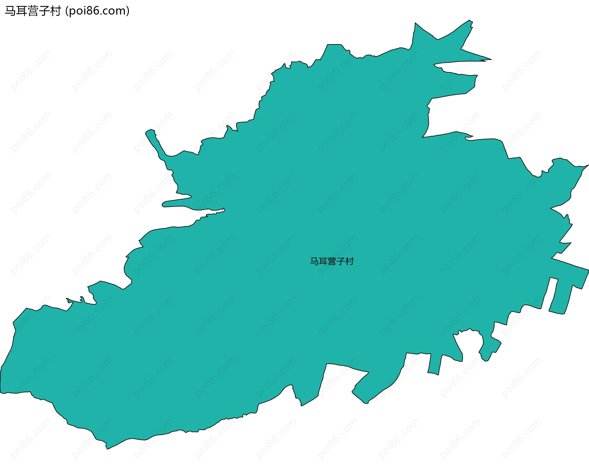 马耳营子村边界地图