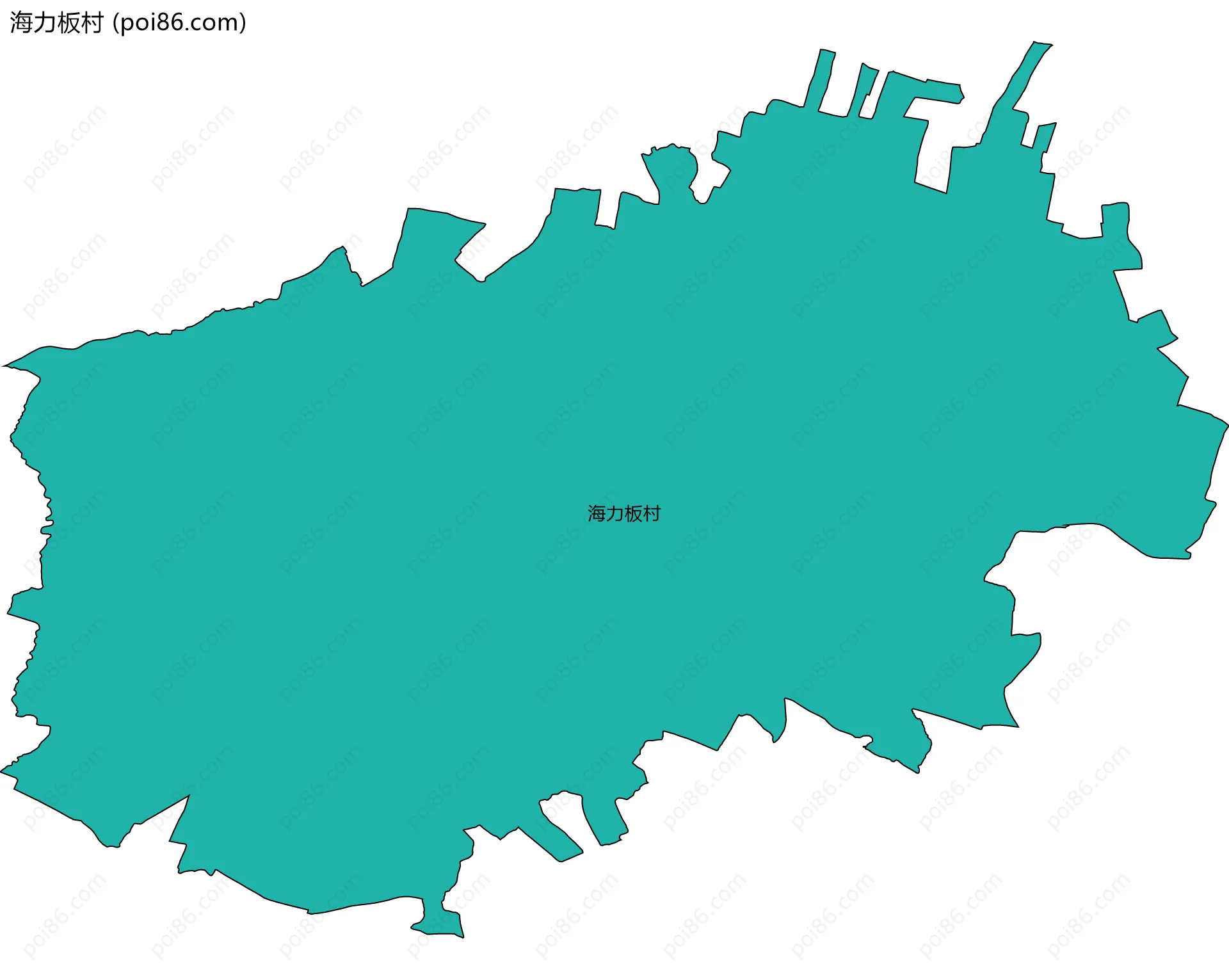 海力板村边界地图