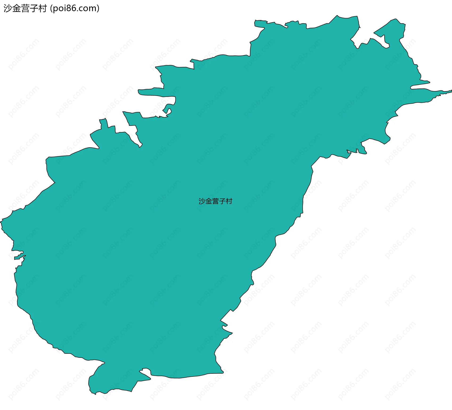 沙金营子村边界地图