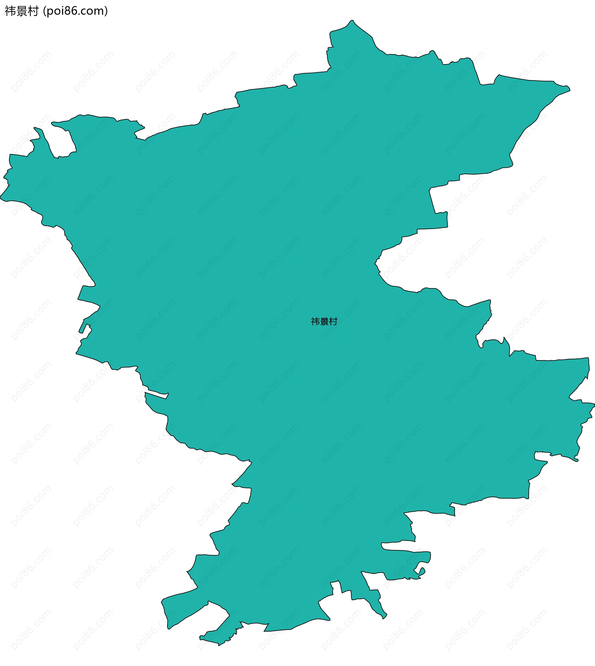 祎景村边界地图