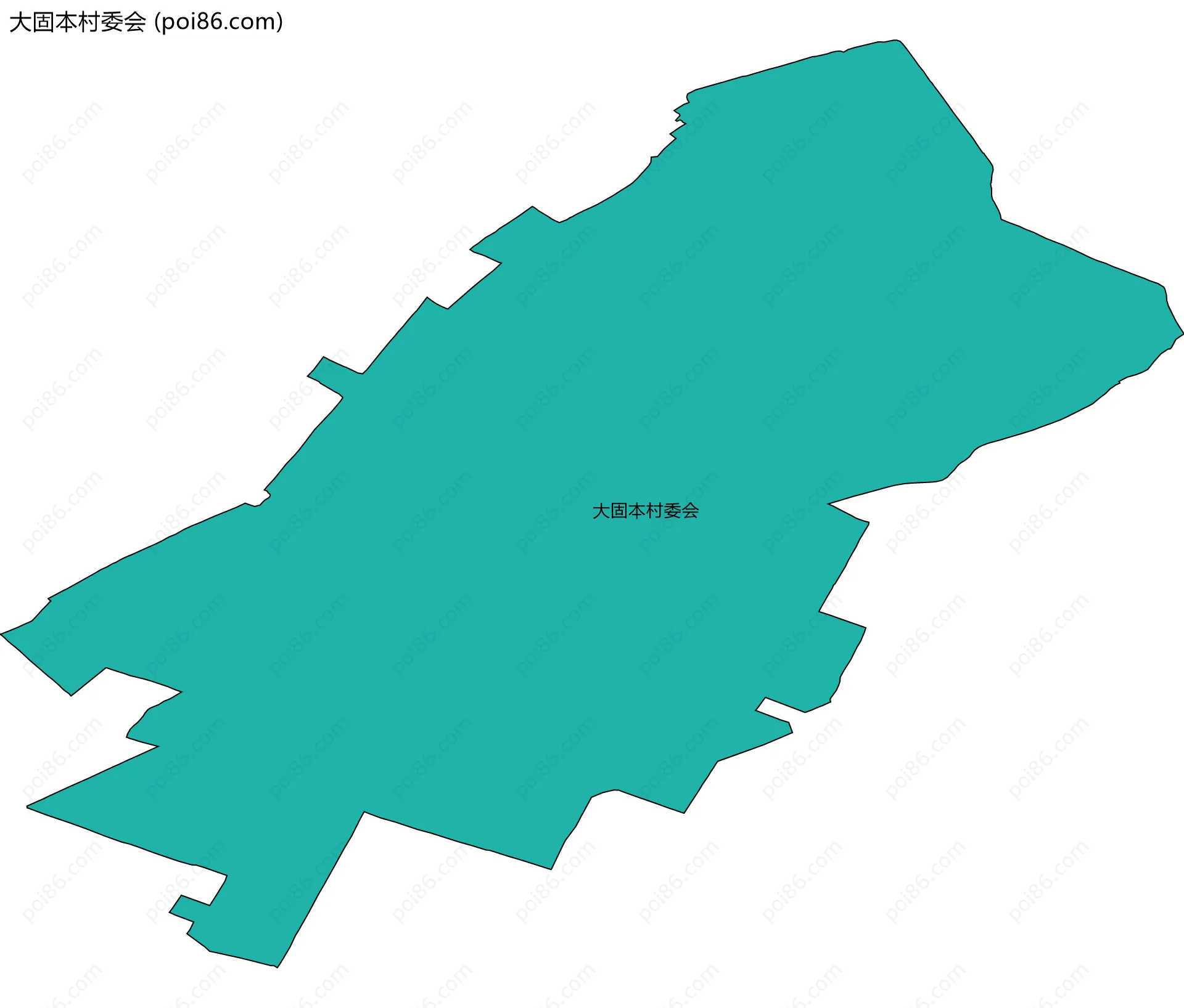 大固本村委会边界地图