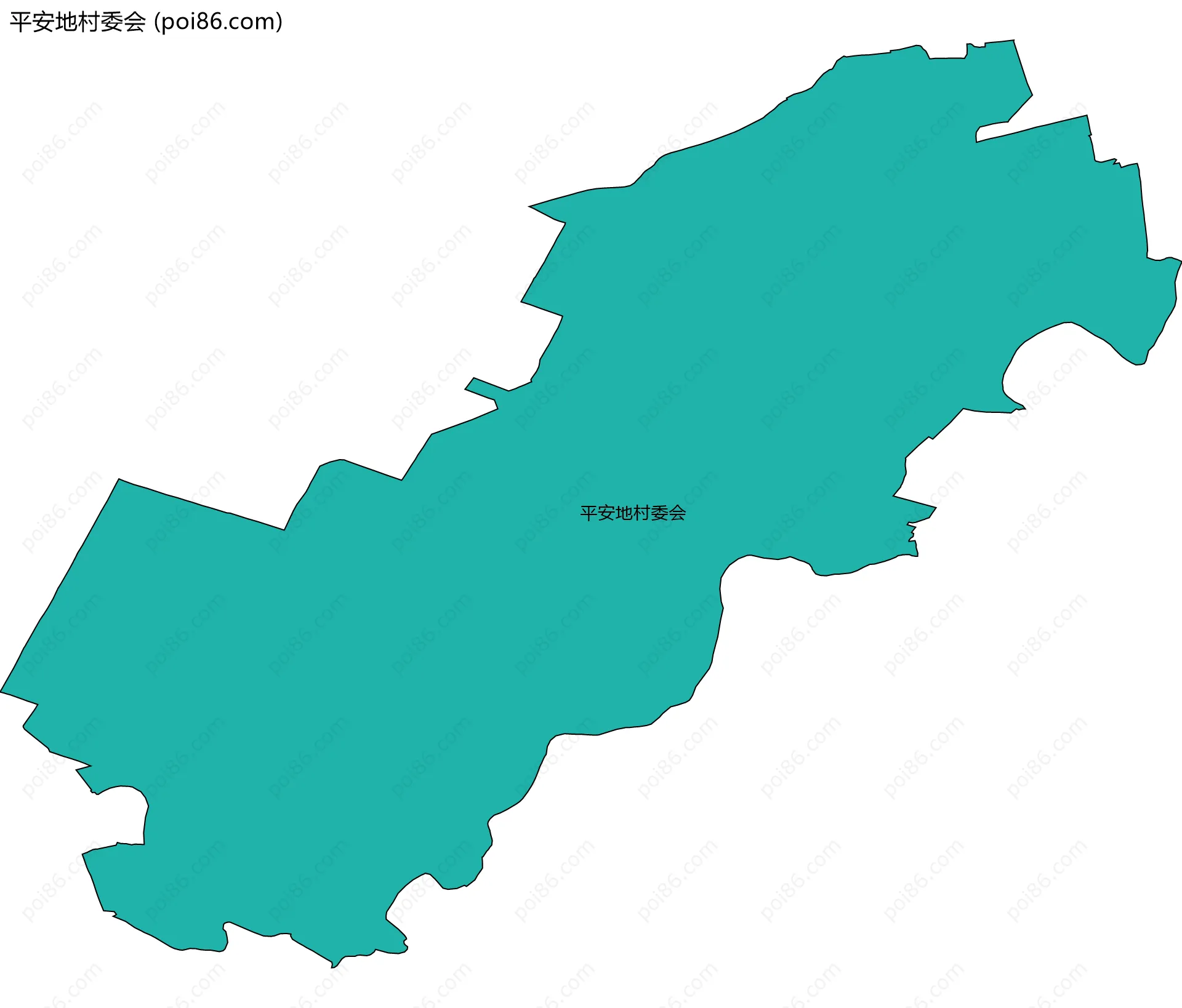 平安地村委会边界地图