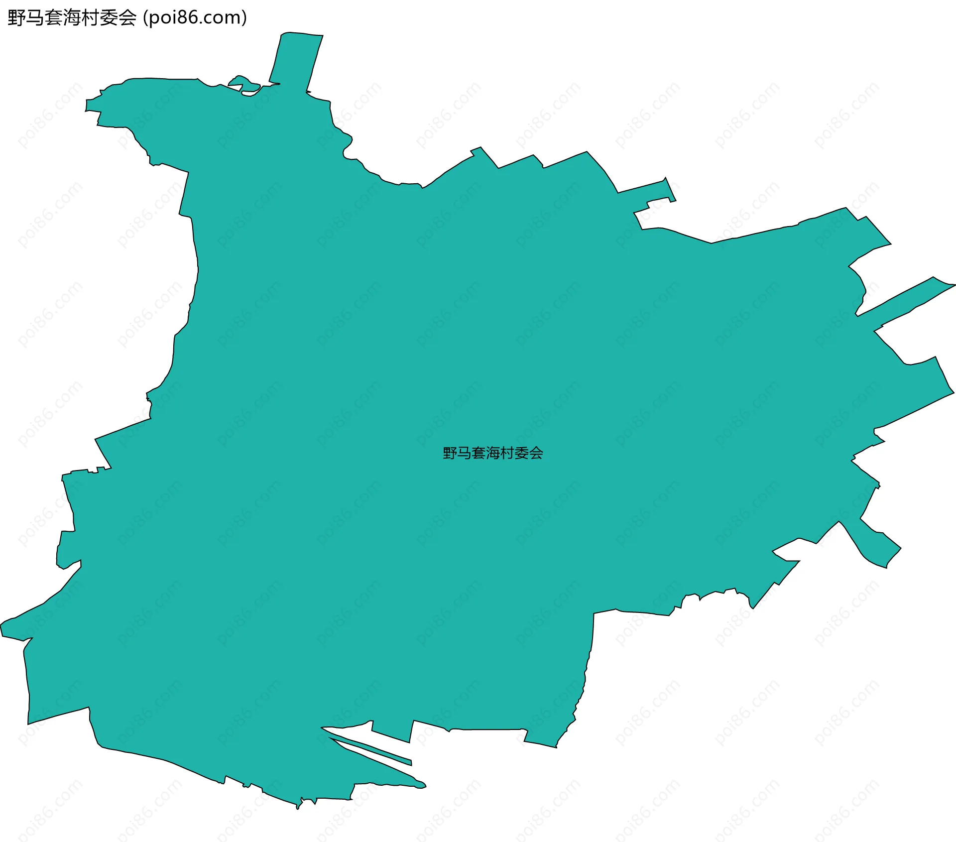 野马套海村委会边界地图