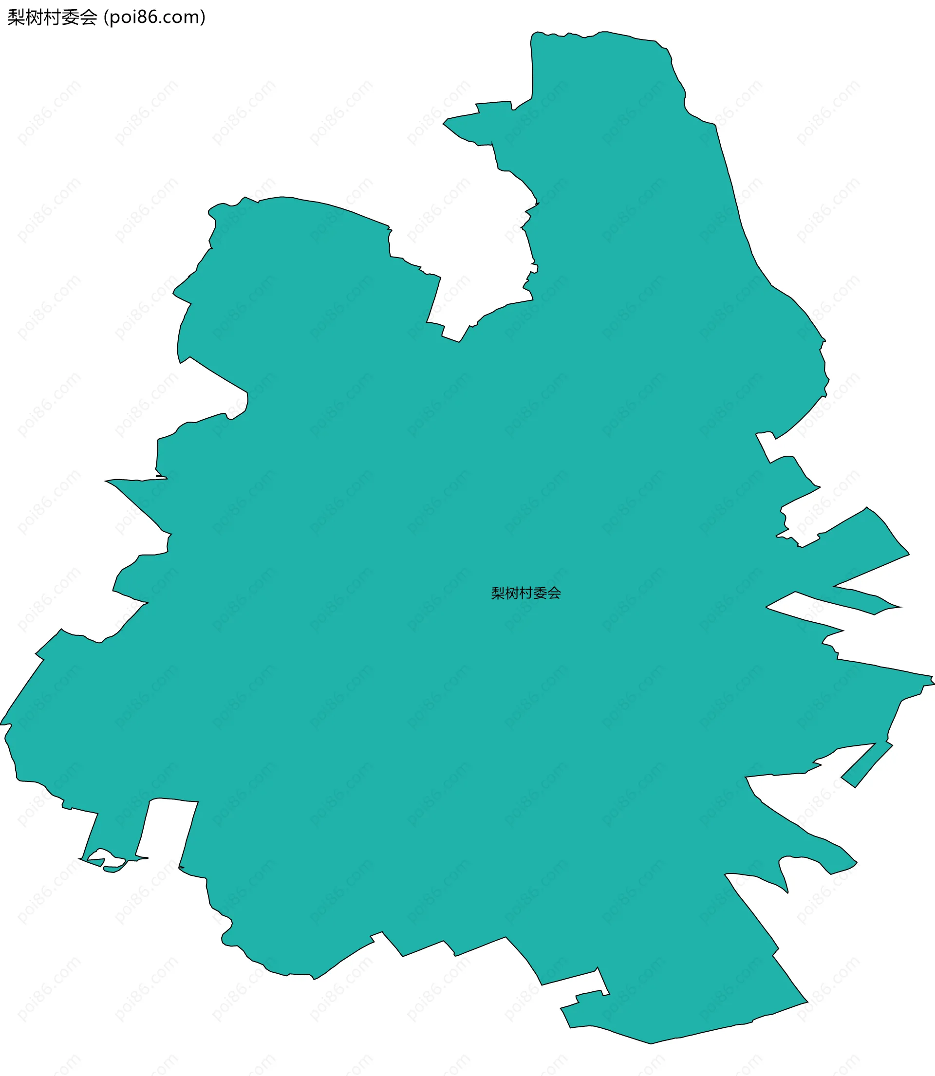 梨树村委会边界地图