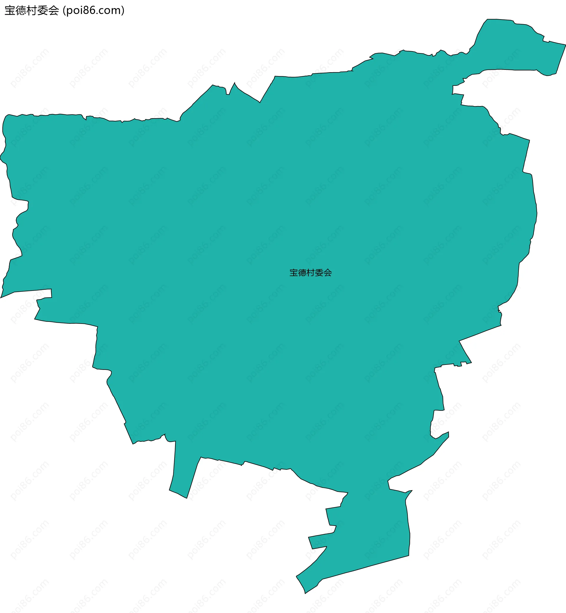 宝德村委会边界地图