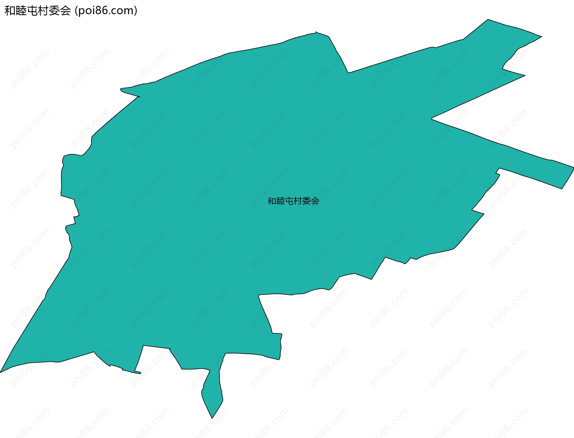 和睦屯村委会边界地图