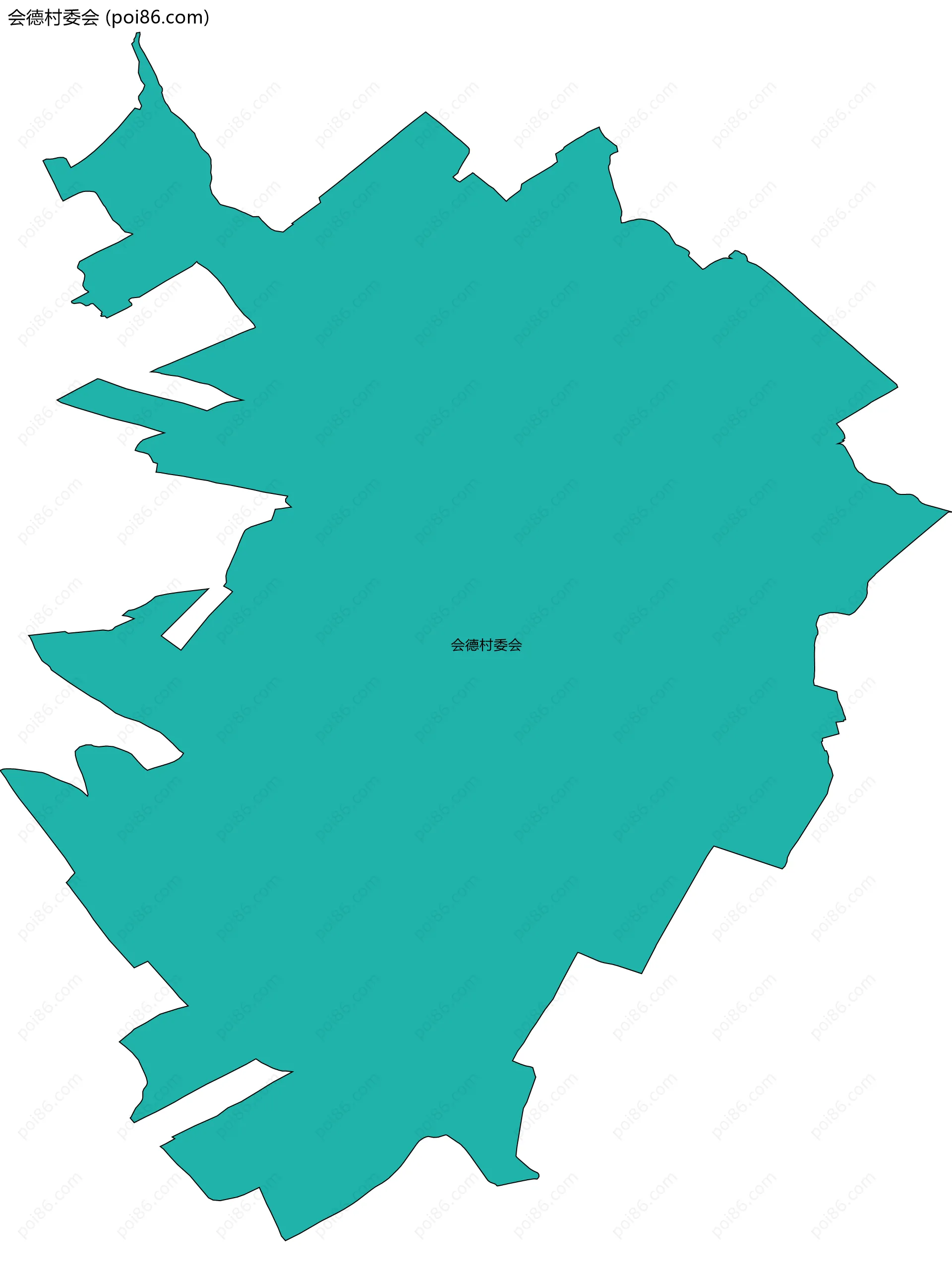 会德村委会边界地图