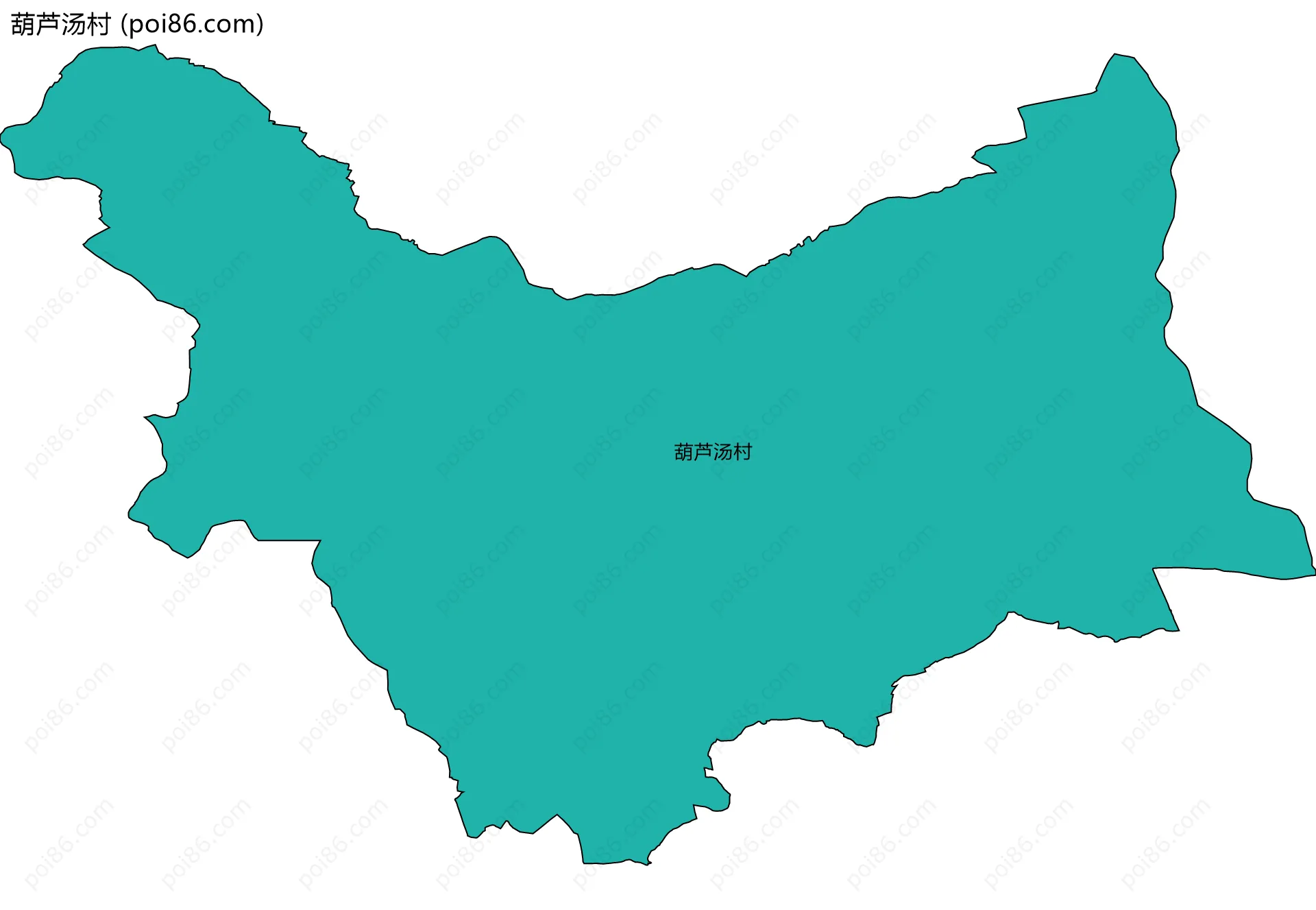 葫芦汤村边界地图