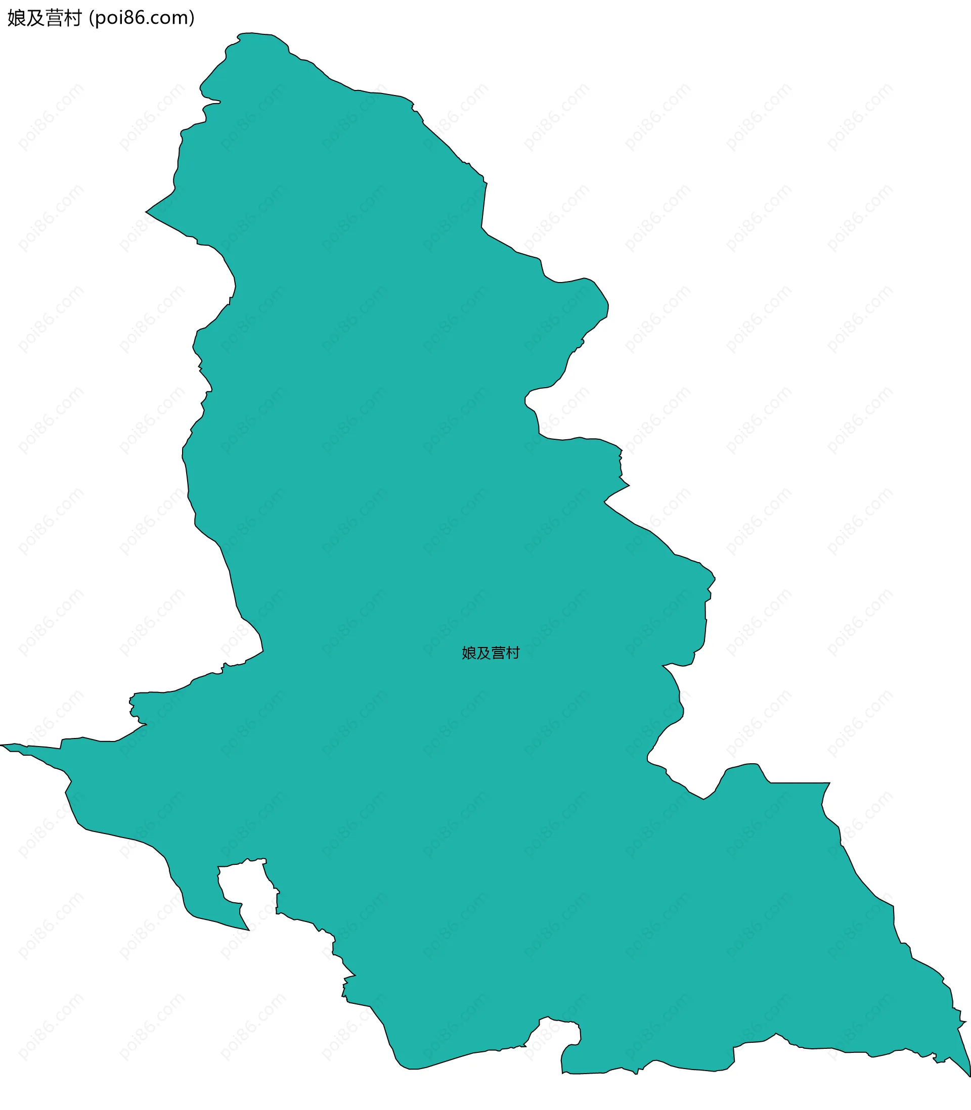 娘及营村边界地图