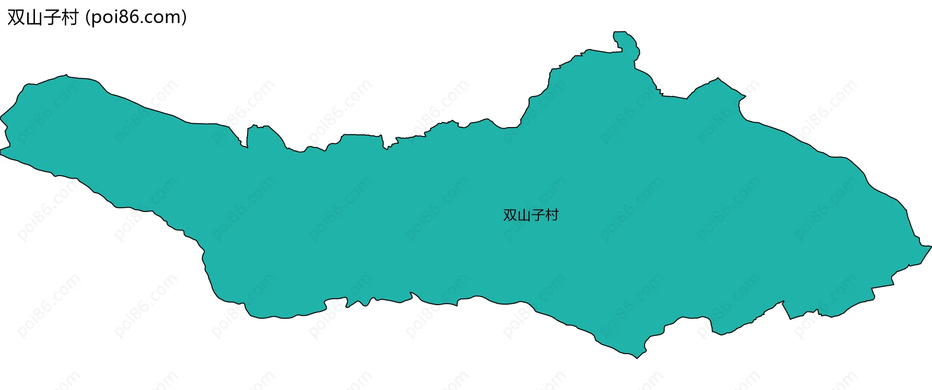 双山子村边界地图