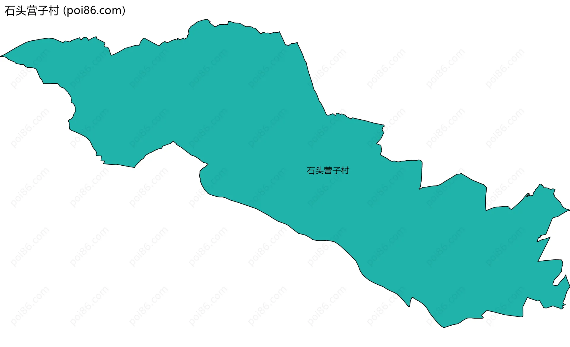 石头营子村边界地图