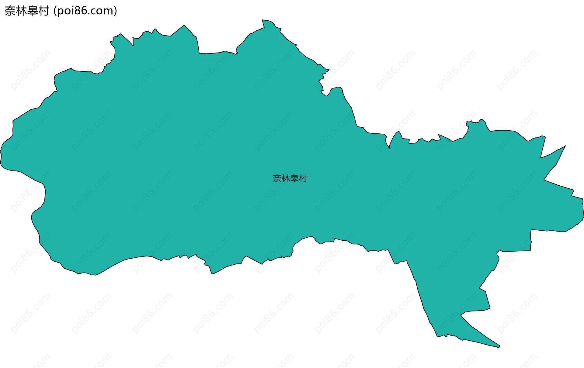 奈林皋村边界地图