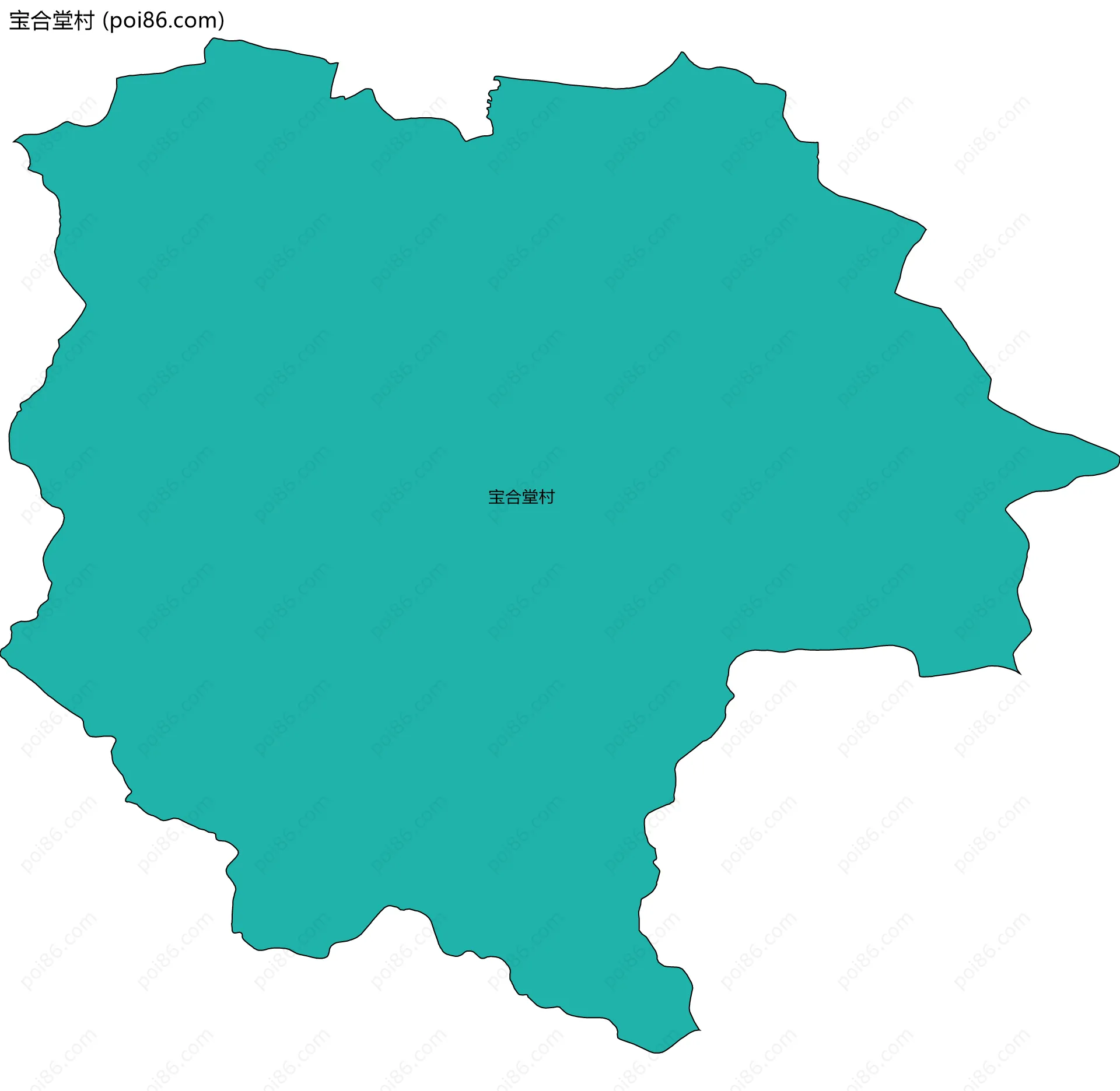 宝合堂村边界地图