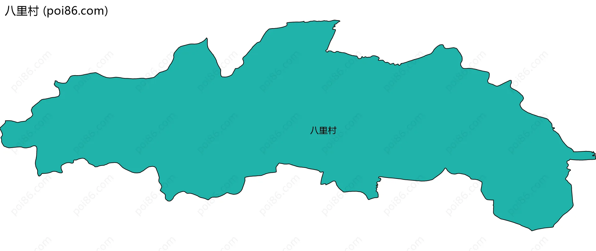 八里村边界地图