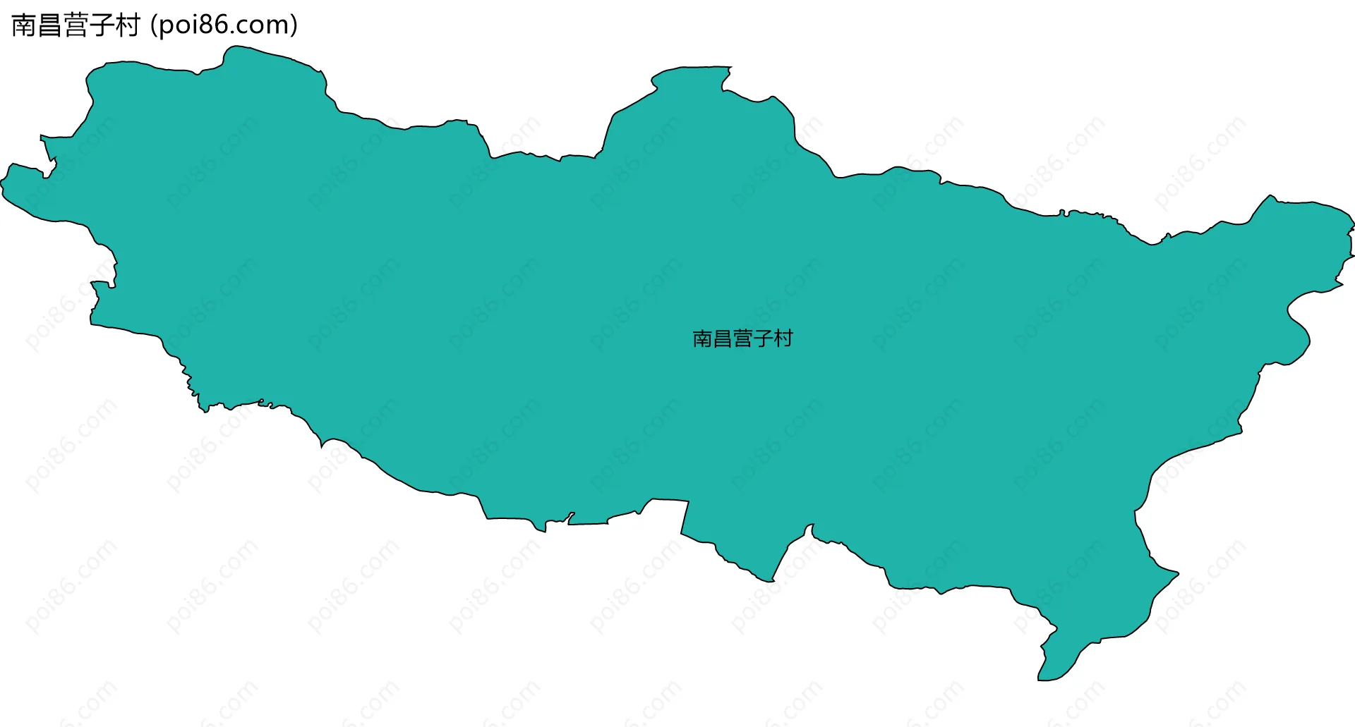 南昌营子村边界地图