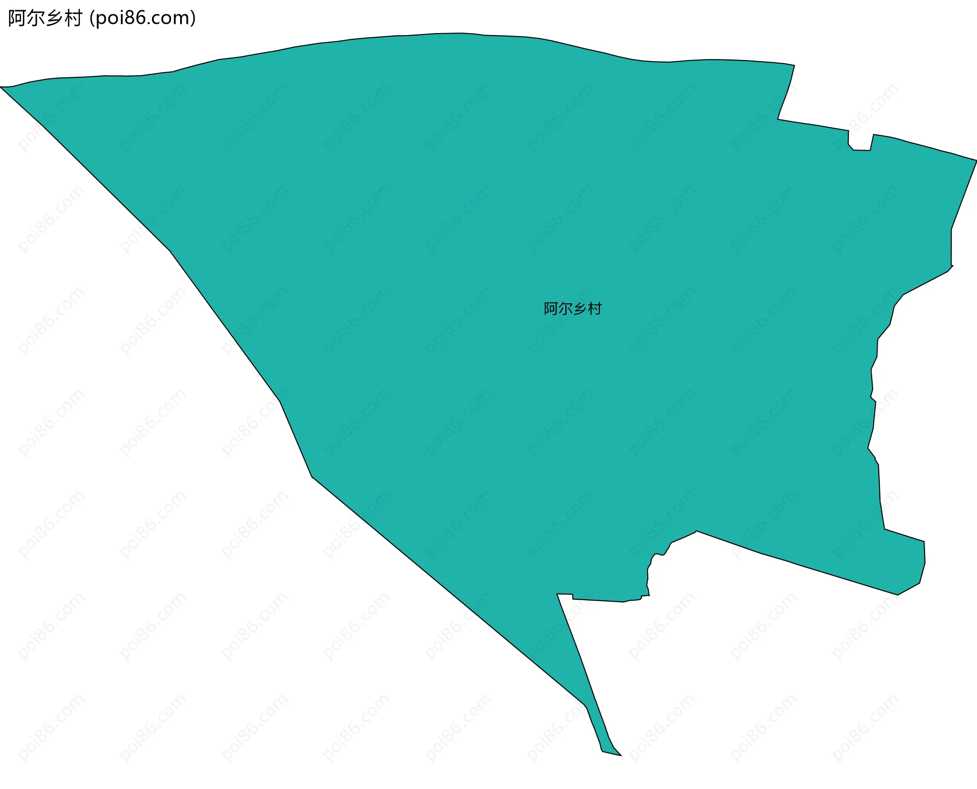 阿尔乡村边界地图