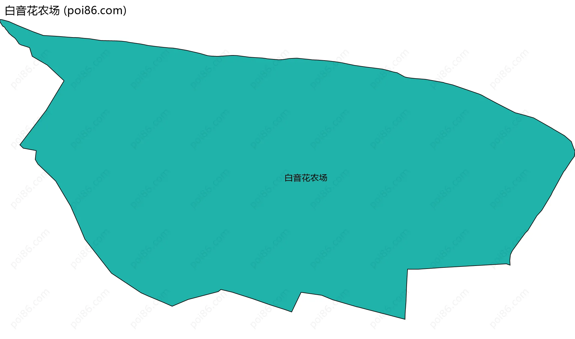 白音花农场边界地图