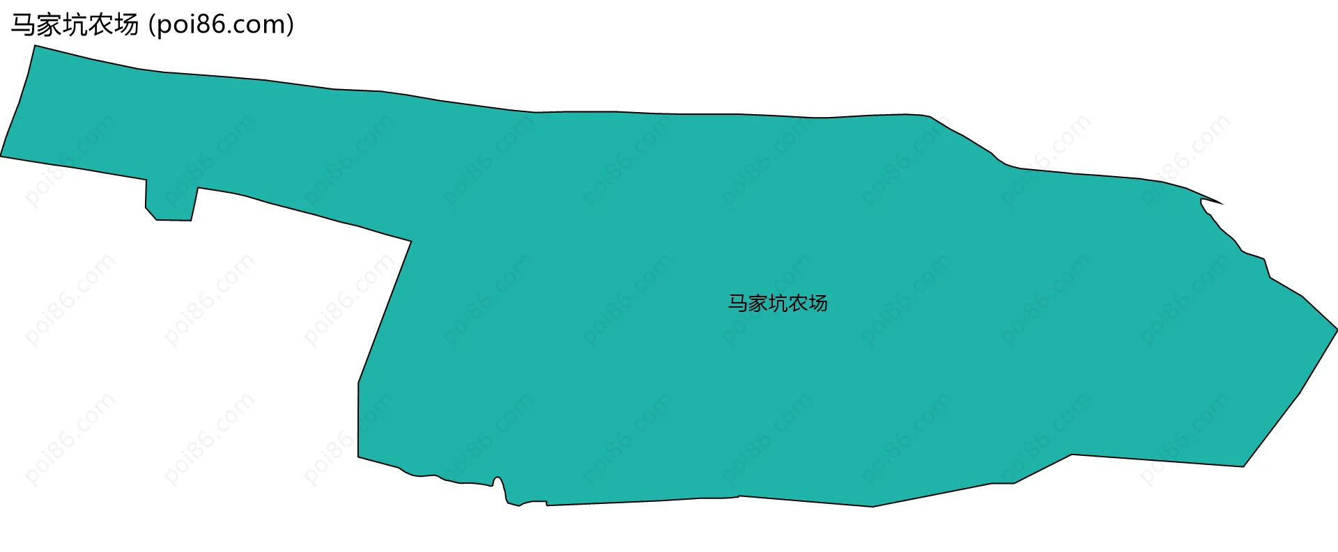 马家坑农场边界地图