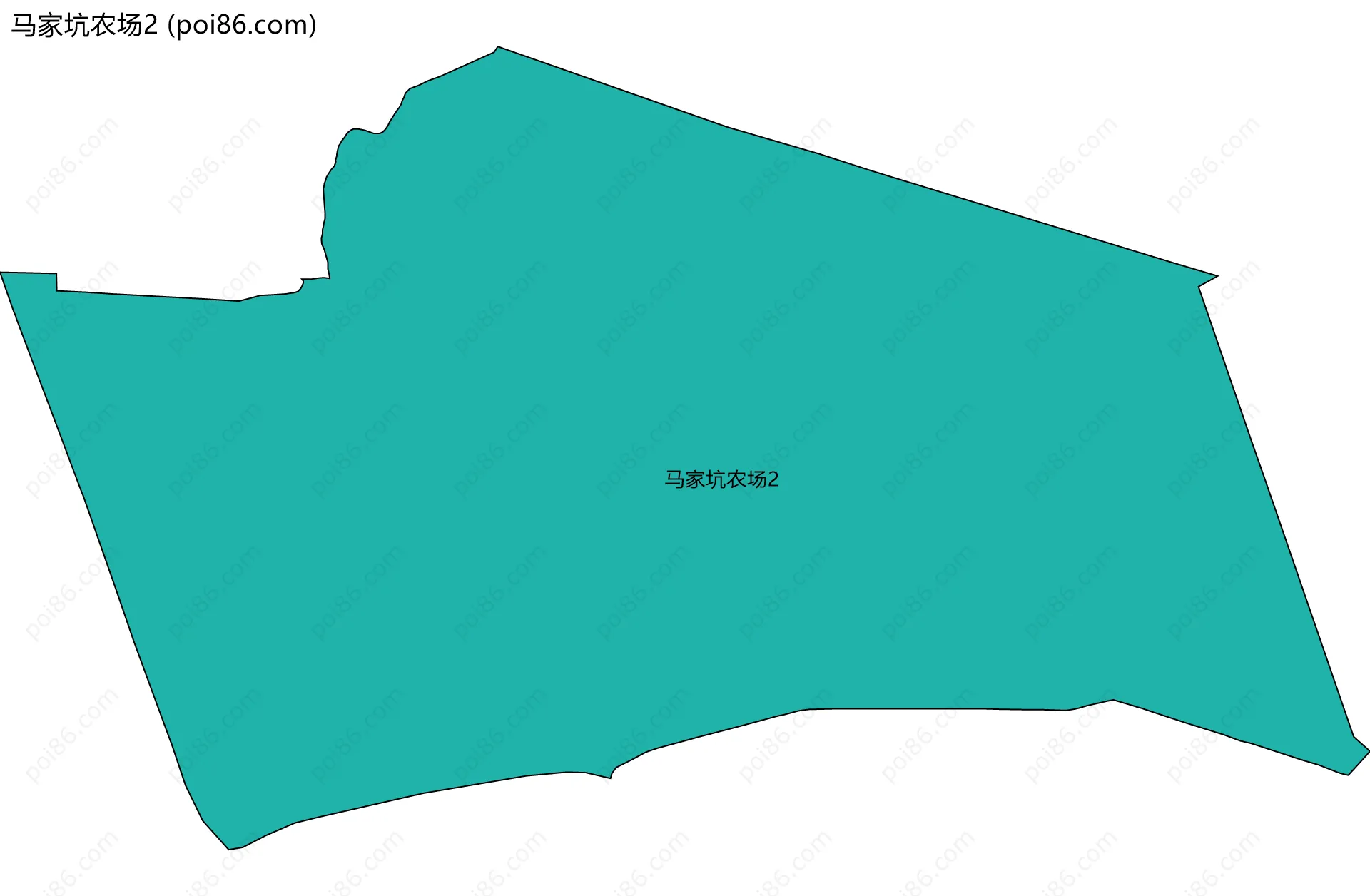 马家坑农场2边界地图