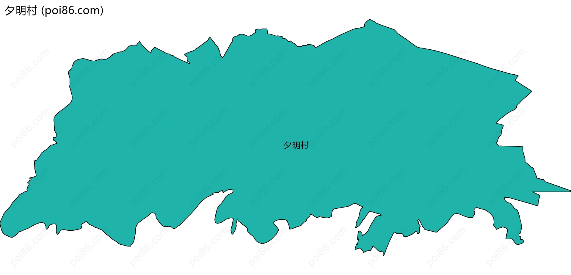 夕明村边界地图