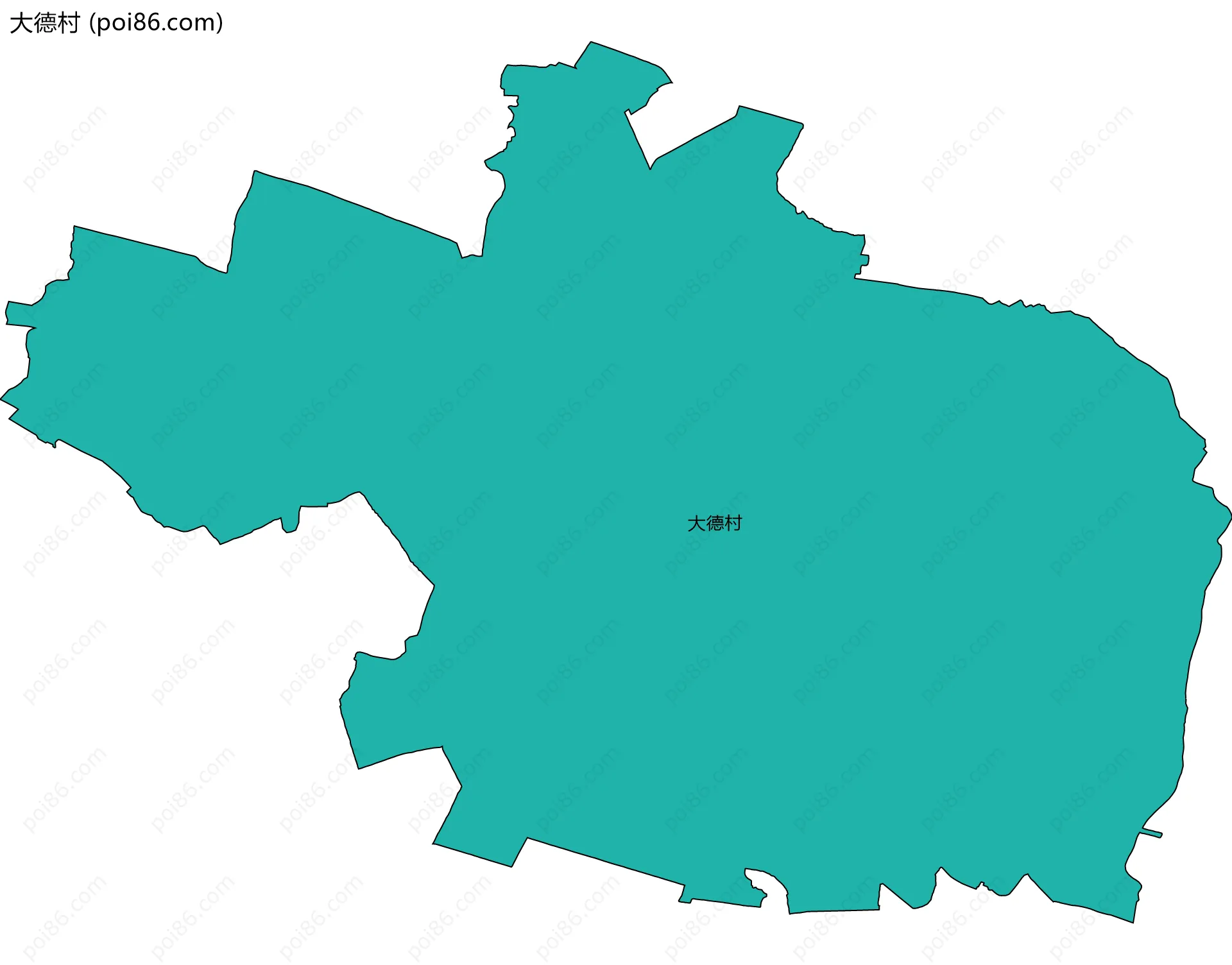 大德村边界地图