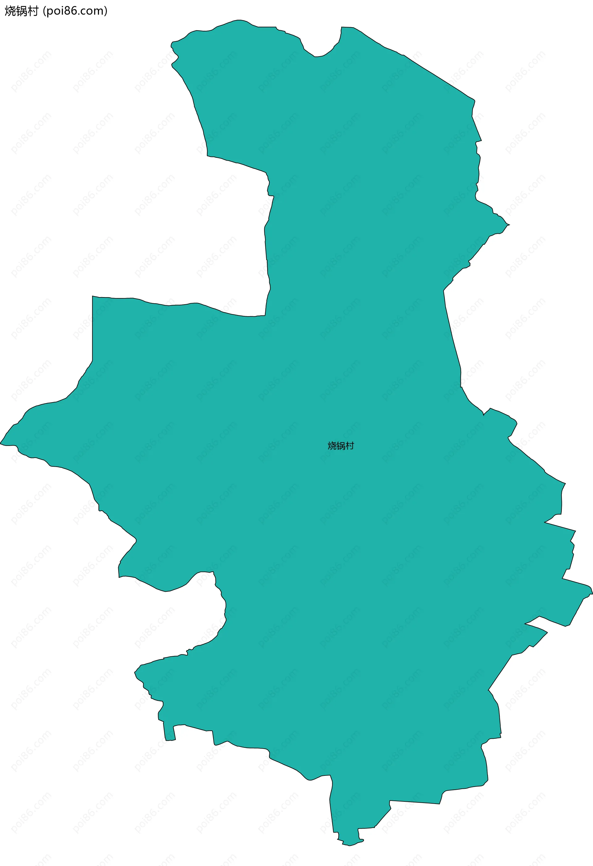 烧锅村边界地图